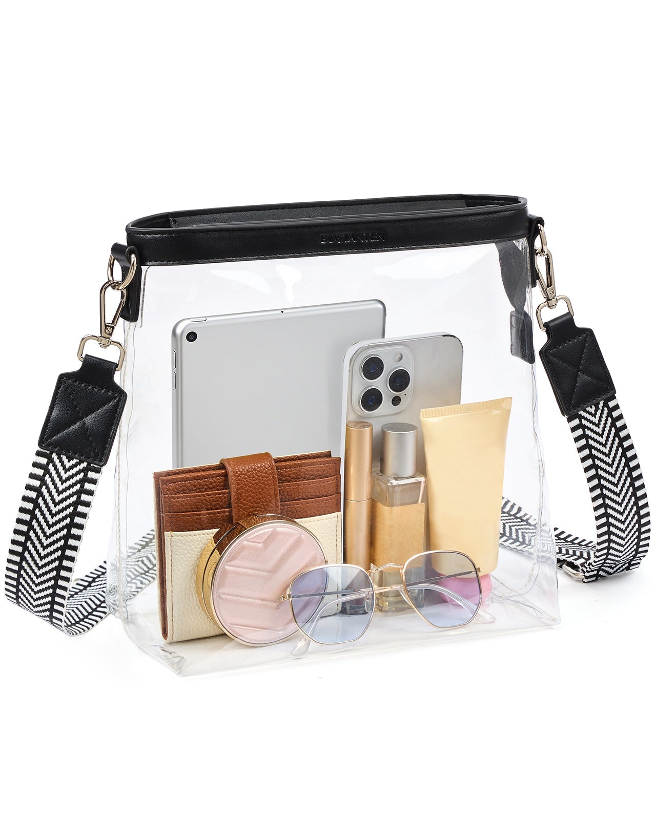 Clear Stadium Crossbody Shoulder Bag — Concert & Festival Approved