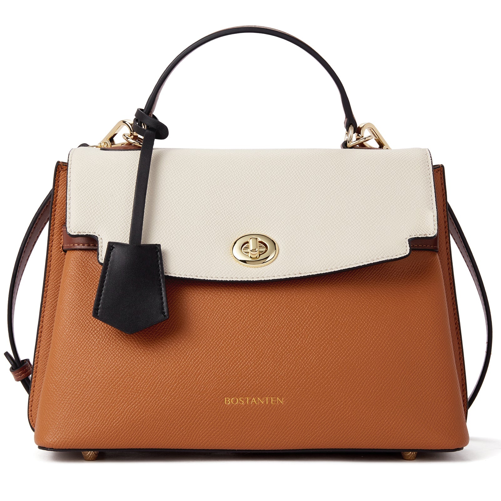 BOSTANTEN Top-handle Handbags for Women Designer Leather Crossbody Satchel Bags Shoulder Tote Purse