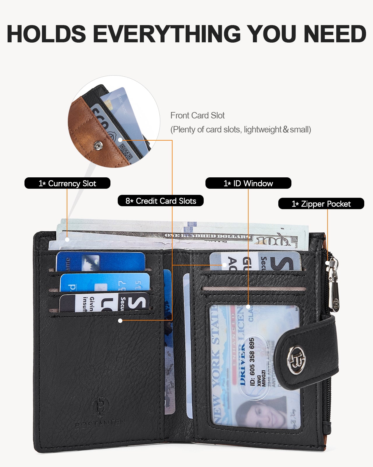 Luna Quilted Colorblock Leather Wallet - Secure RFID