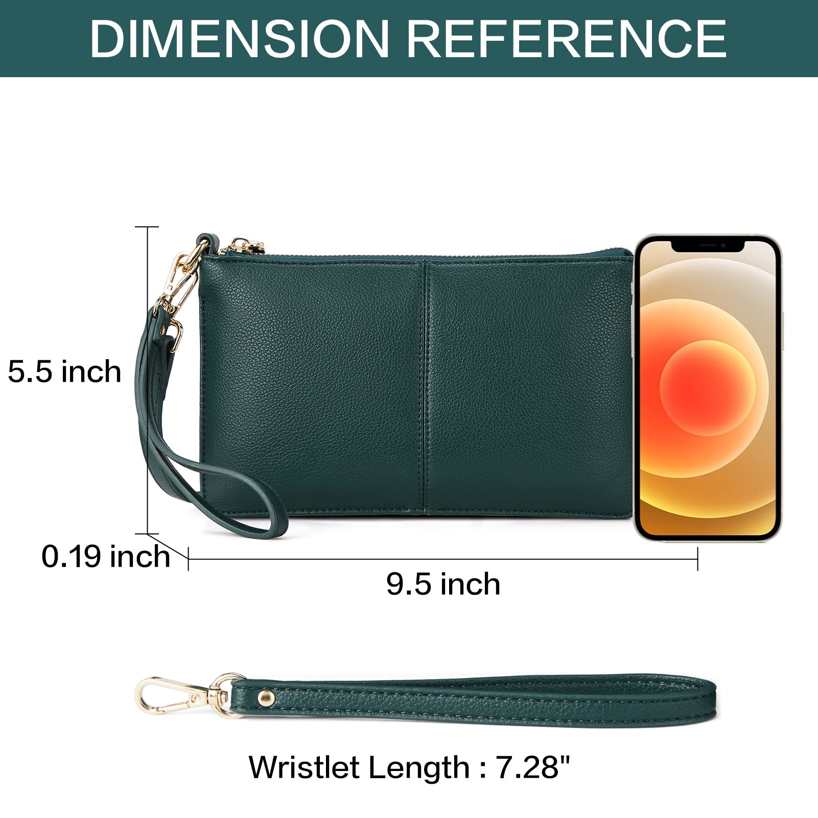 Nola Chic and Sustainable - The Vegan Leather Envelope Clutch Purse