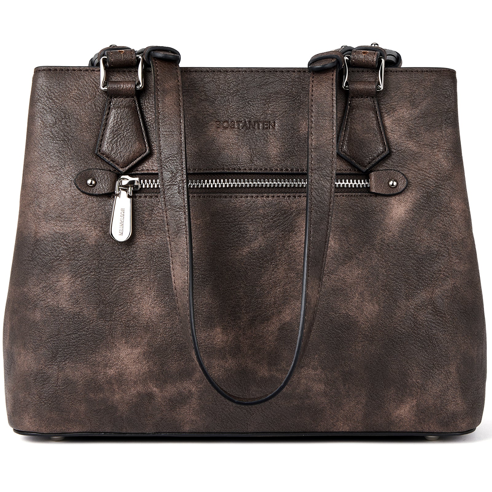 BOSTANTEN Women Handbag Genuine Leather Shoulder Bag Soft Designer Top Handle Purses