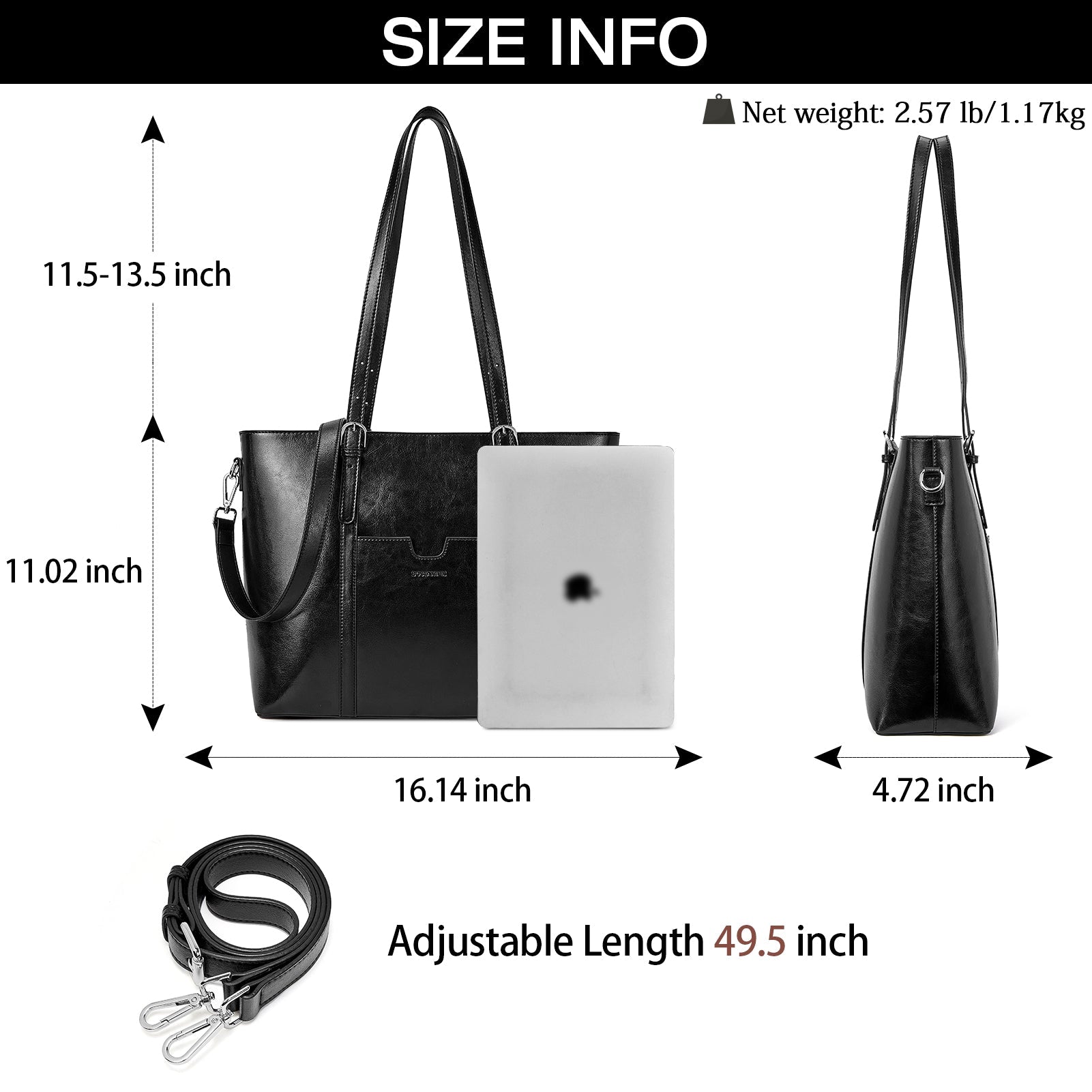 Carol Women Work Tote Bag - 15.6'' Laptop