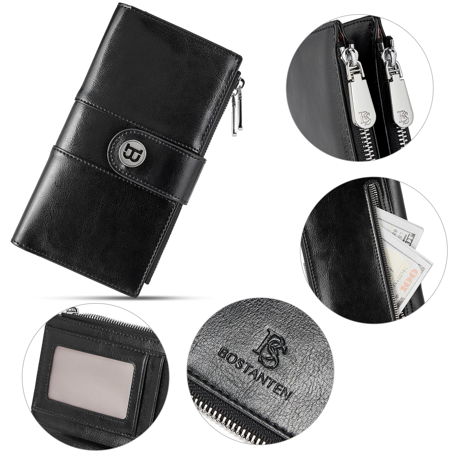 Lomy Real Leather Wallet Womens - RFID Blocking