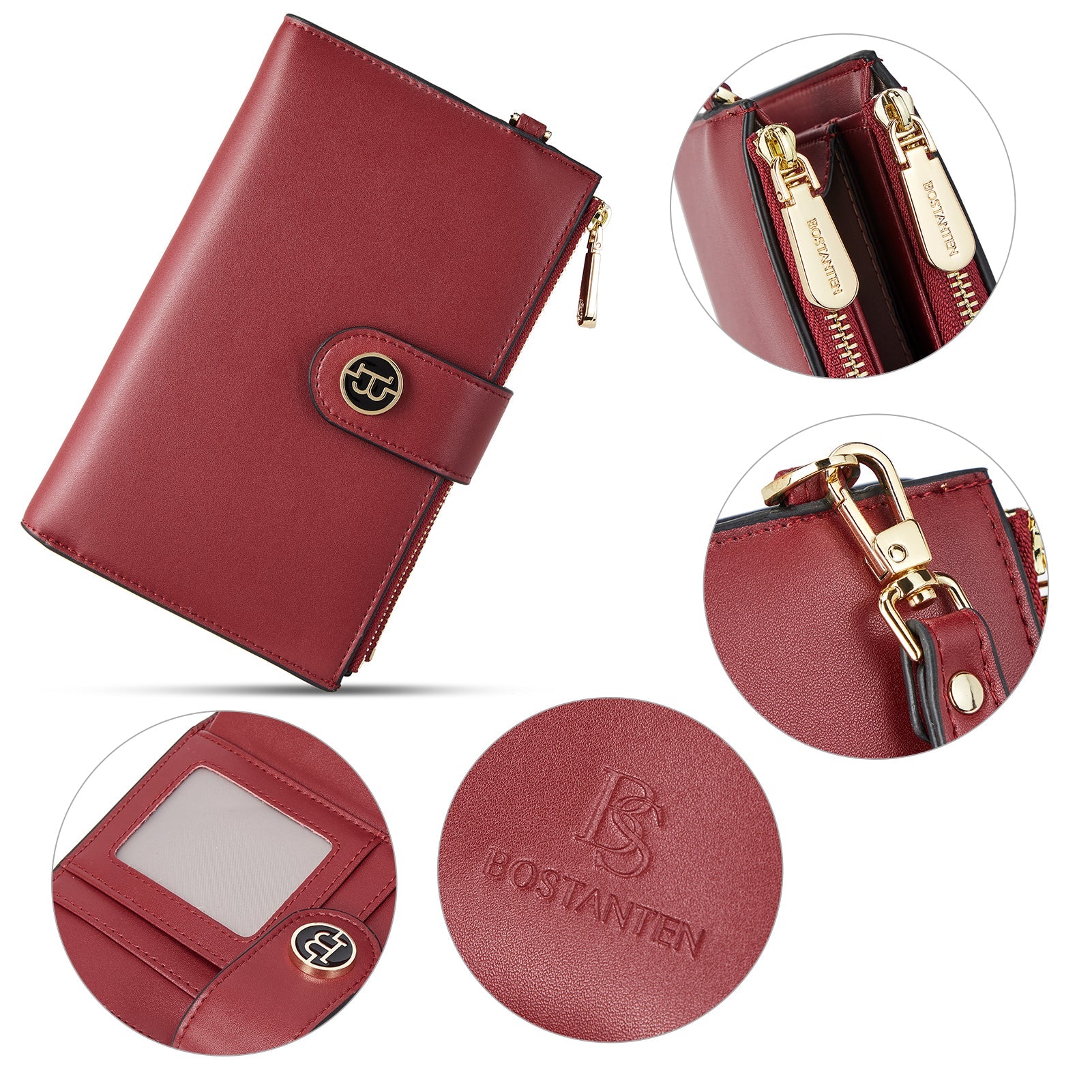 Rozenn Slim Wallet Leather —— Multi-Function