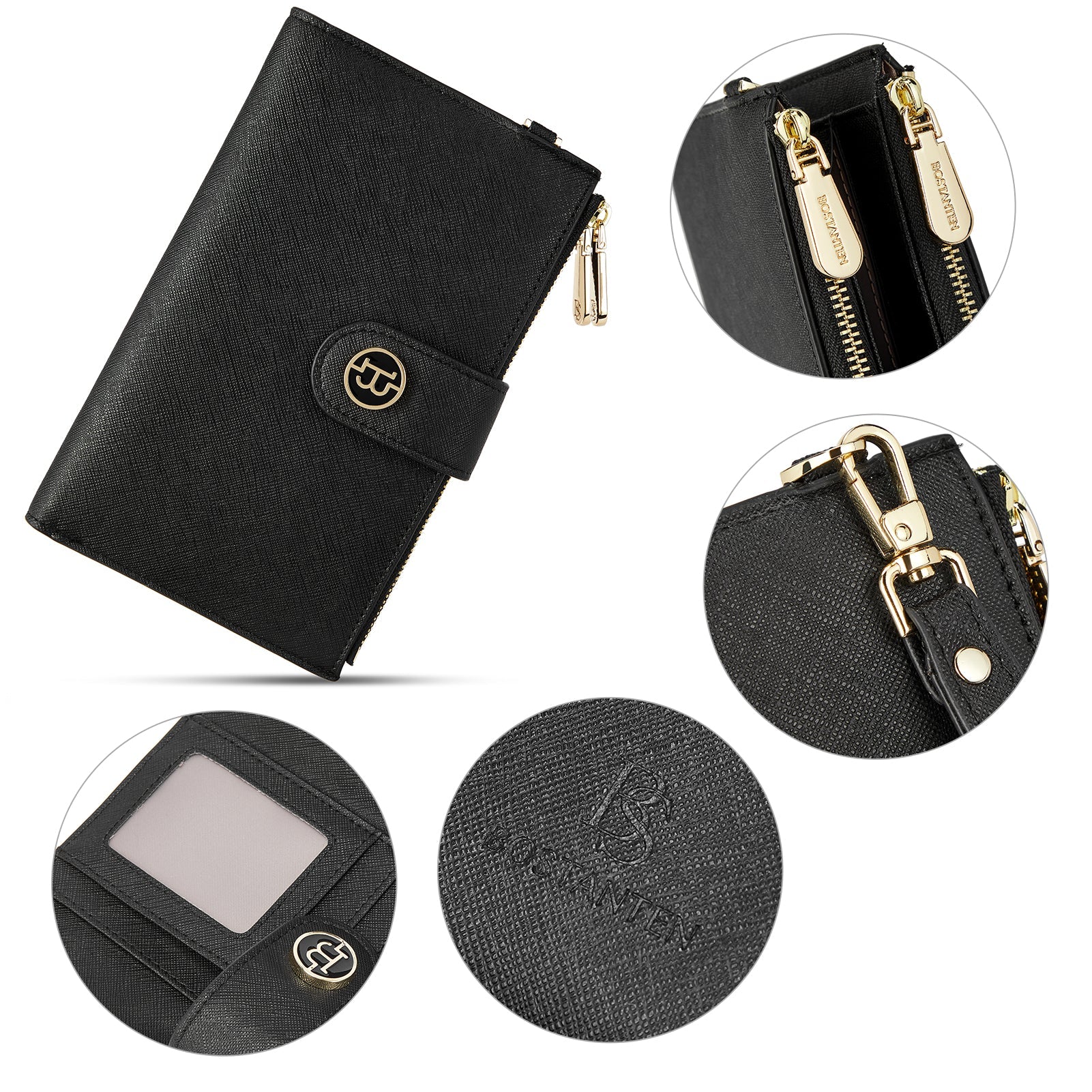Rozenn Slim Wallet Leather —— Multi-Function