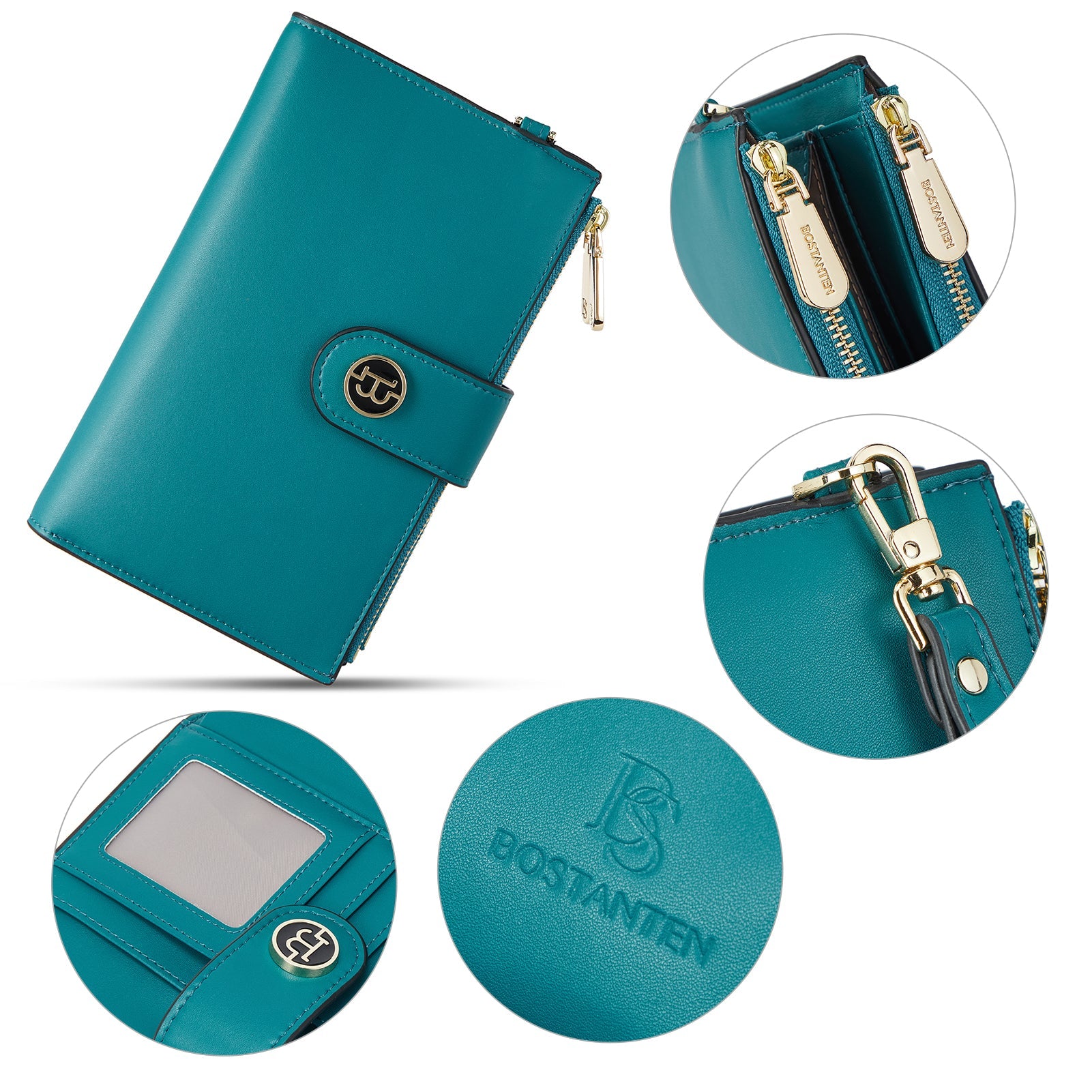 Rozenn Slim Wallet Leather —— Multi-Function