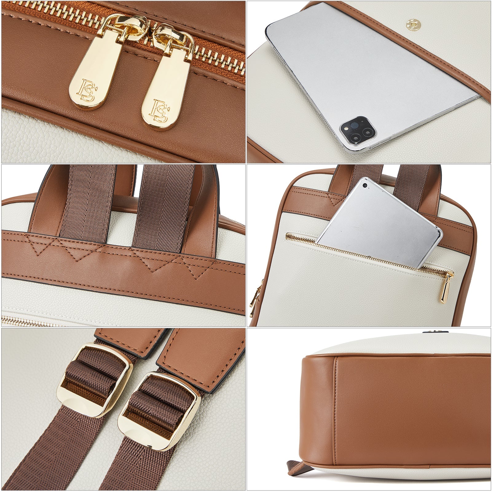 Libe Leather Laptop Backpack for Women For Travel
