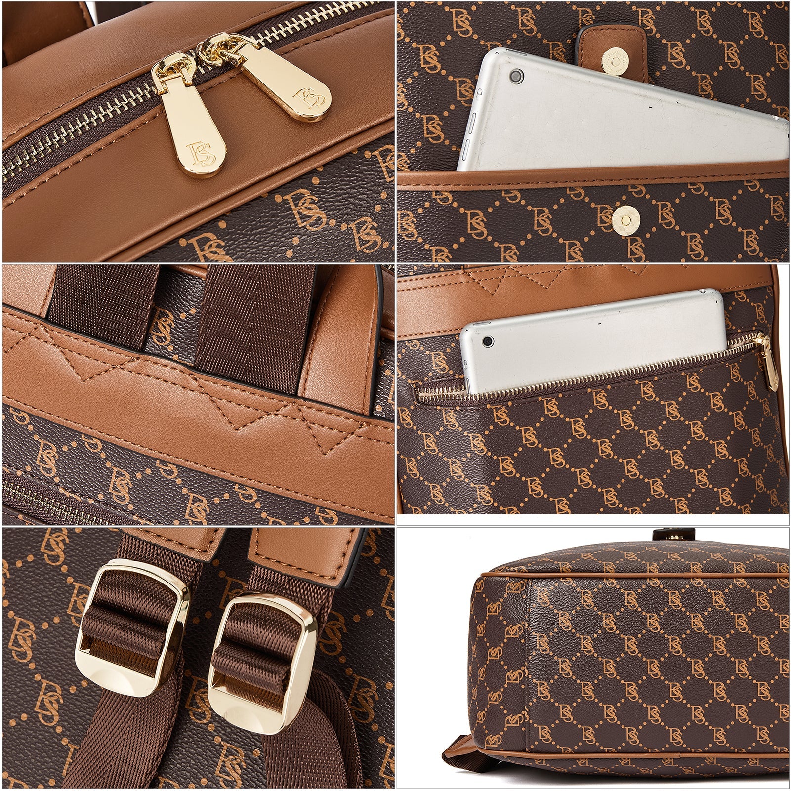 Libe Leather Laptop Backpack for Women For Travel