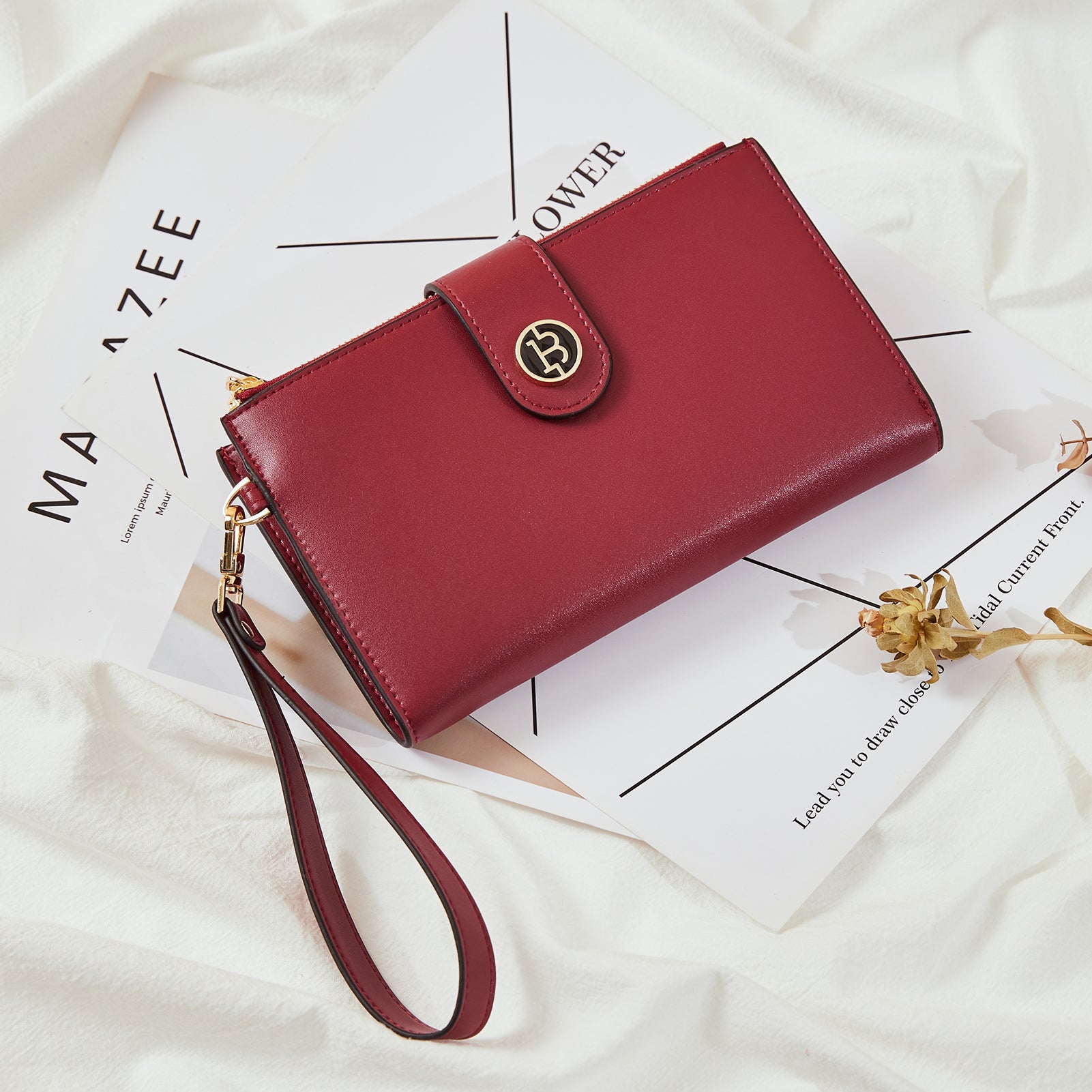 Rozenn Slim Wallet Leather —— Multi-Function