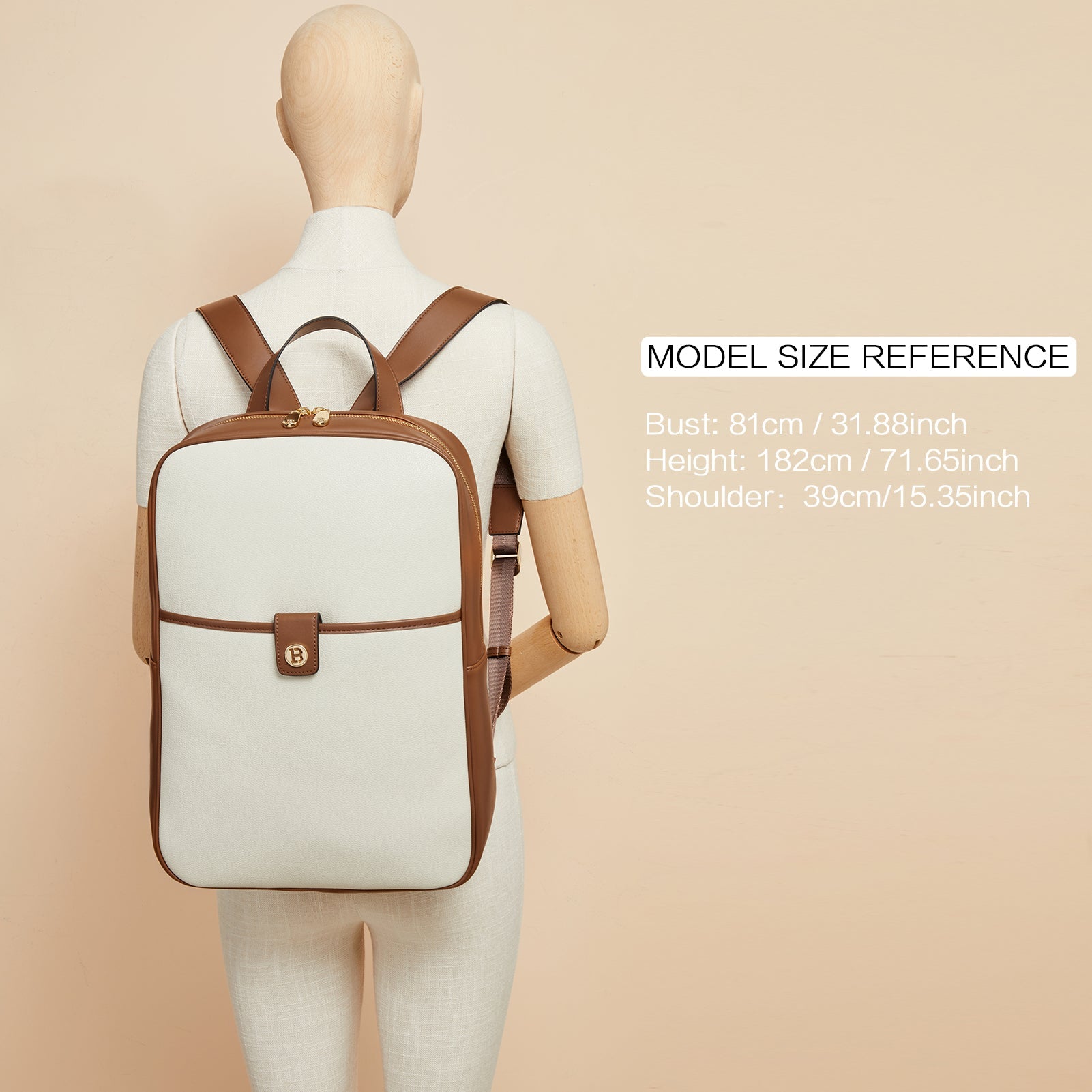 Libe Leather Laptop Backpack for Women For Travel