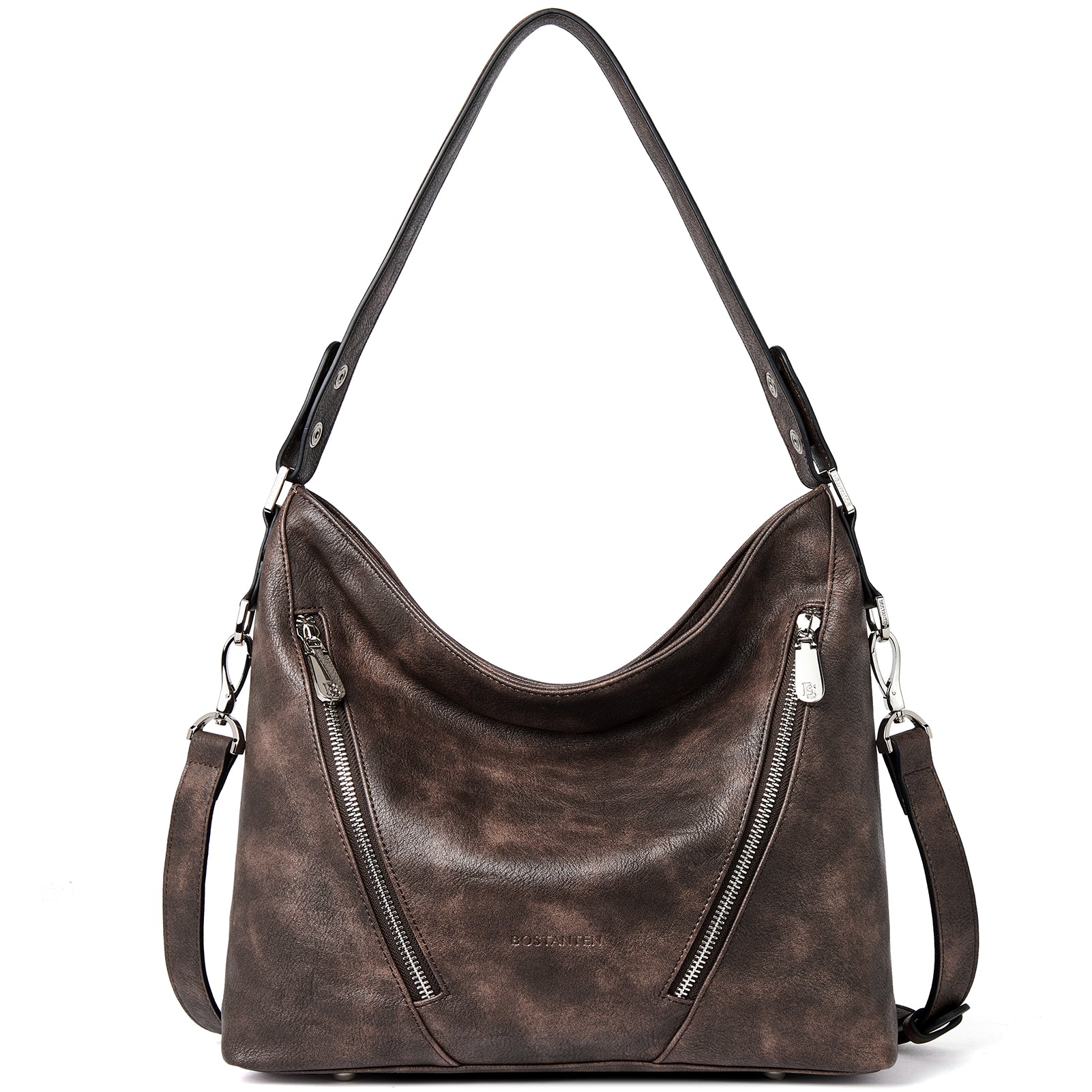BOSTANTEN Women Leather Handbag Designer Ladies Hobo Purses Shoulder Bags