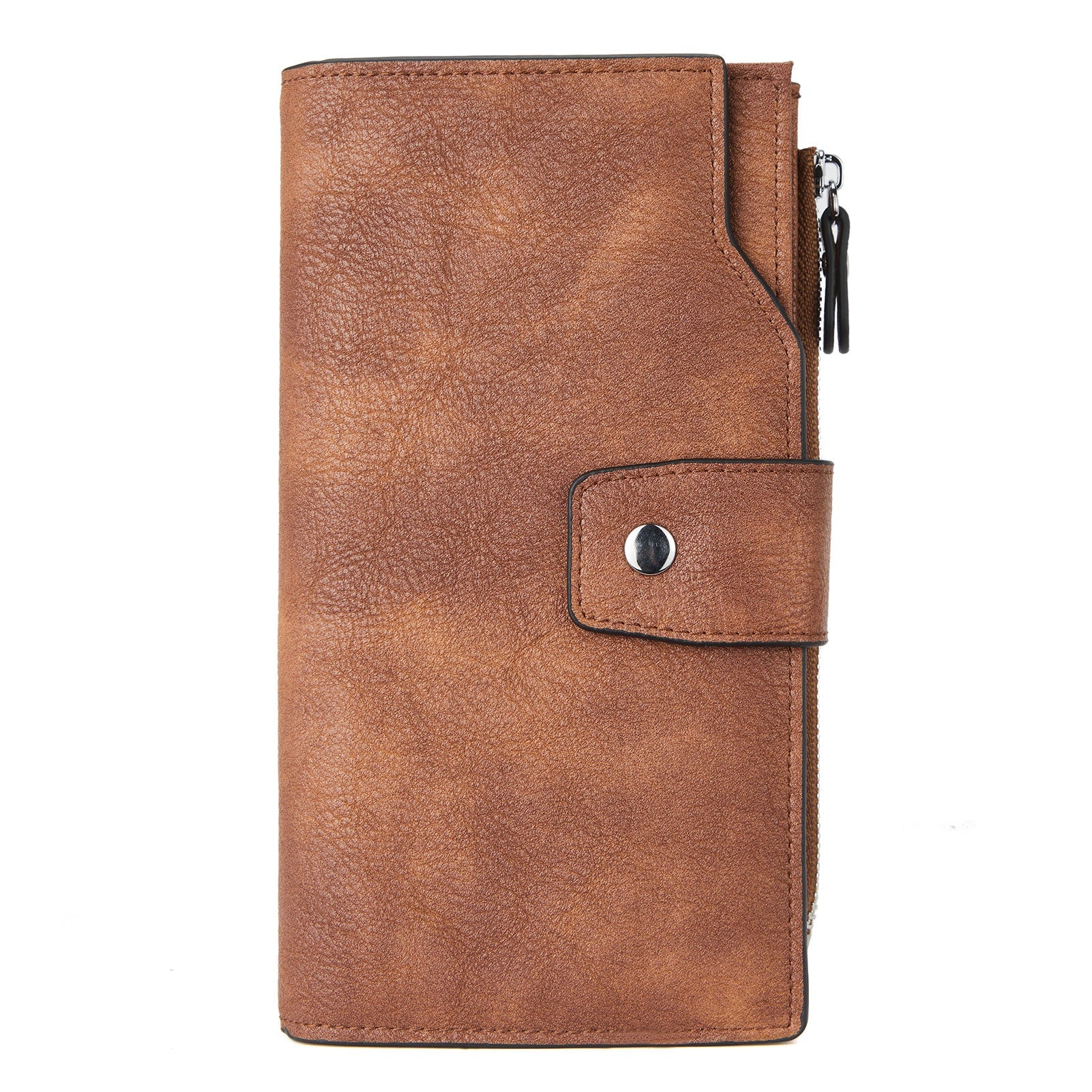 BOSTANTEN Womens Wallet Leather Wallets Large Capacity Cash Cluth Purses Coffee Rough Grain