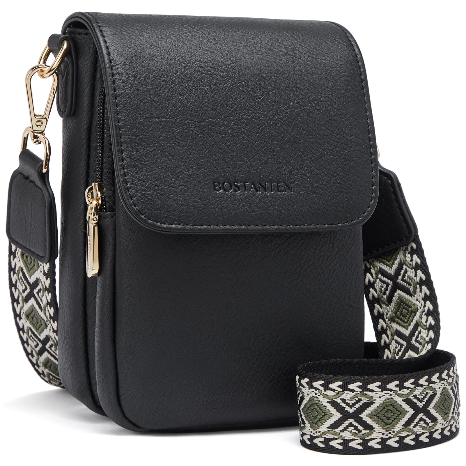 Phone Crossbody Bag – Diamond Pattern Strap