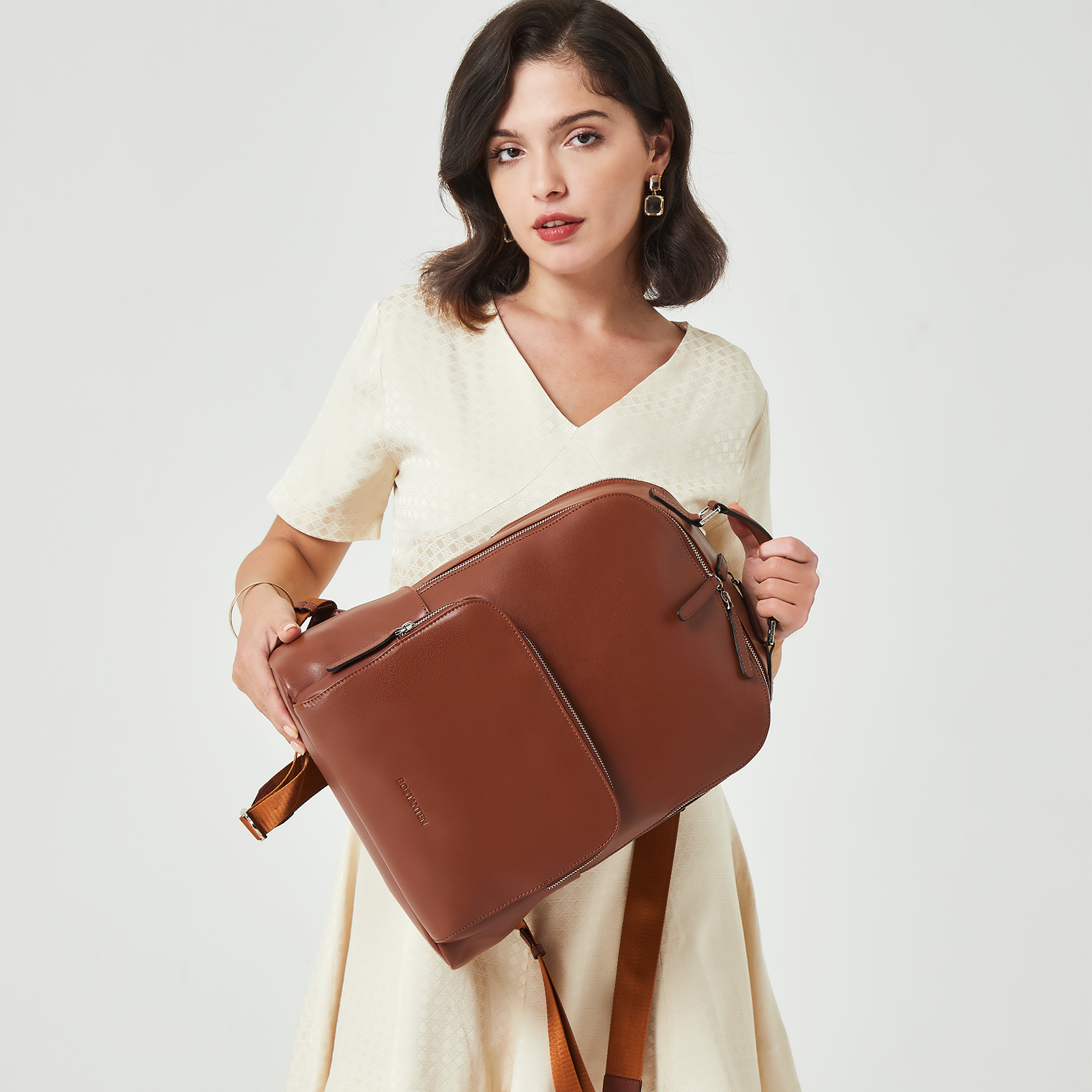 Nombongo Large Leather Backpack — Flexible