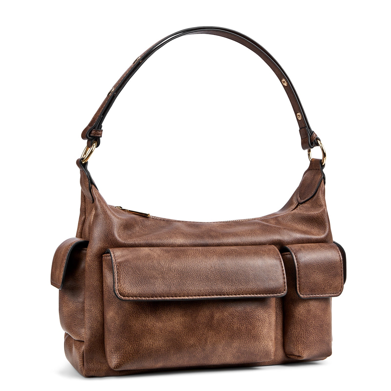 Kweli Distressed Cargo Pocket Shoulder Bag