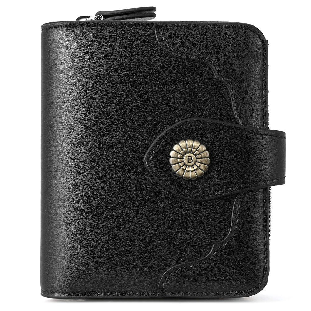 Rozenn Full Grain Leather Money Clip Wallet —— Small Bifold