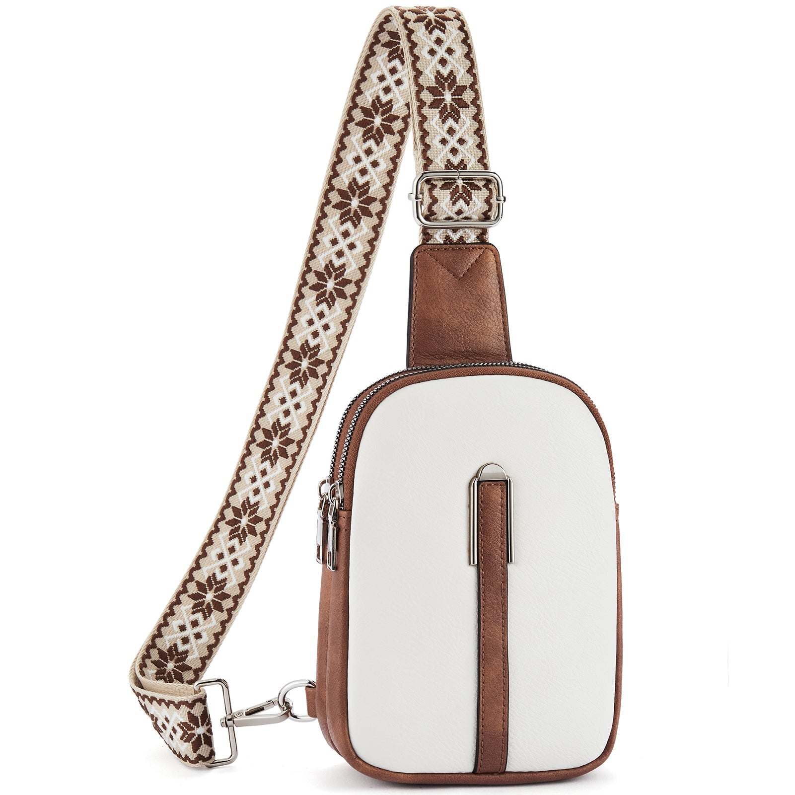 Aurora Adjustable Embroidered Shoulder Strap Crossbody Bag for Women