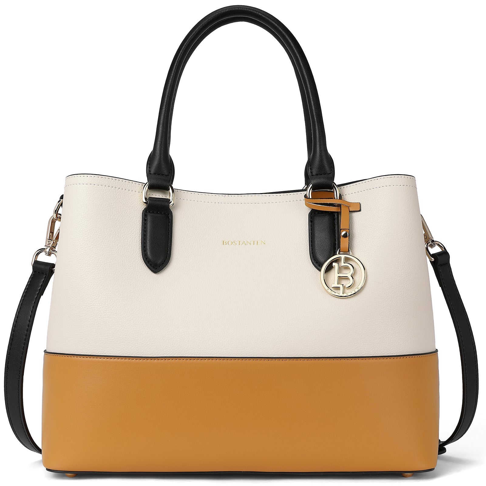Satchel Handbags Leather Tote Purses Two Tone Designer Work Top Handle