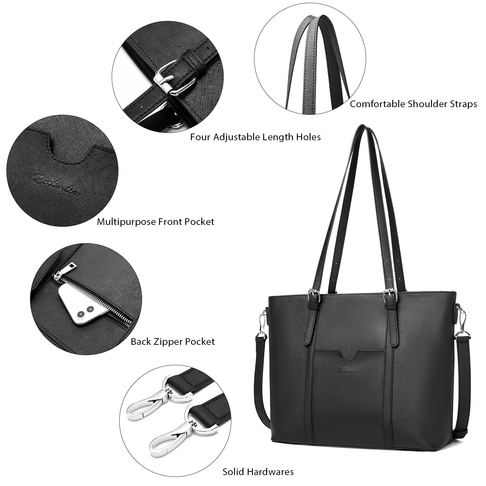 Carol Women Briefcase - Vintage Tote