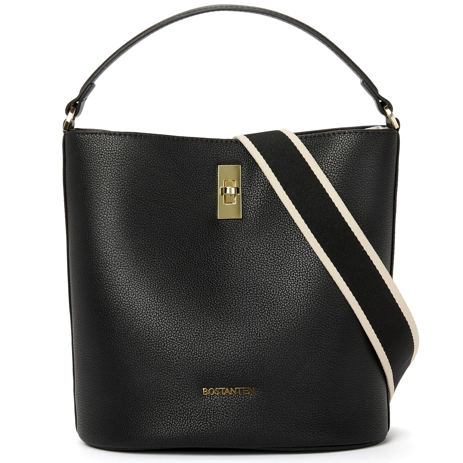 BOSTANTEN Leather Handbags for Women Designer Hobo Bucket Purses Fashion Ladies Crossbody Bags for Work Travel Daily