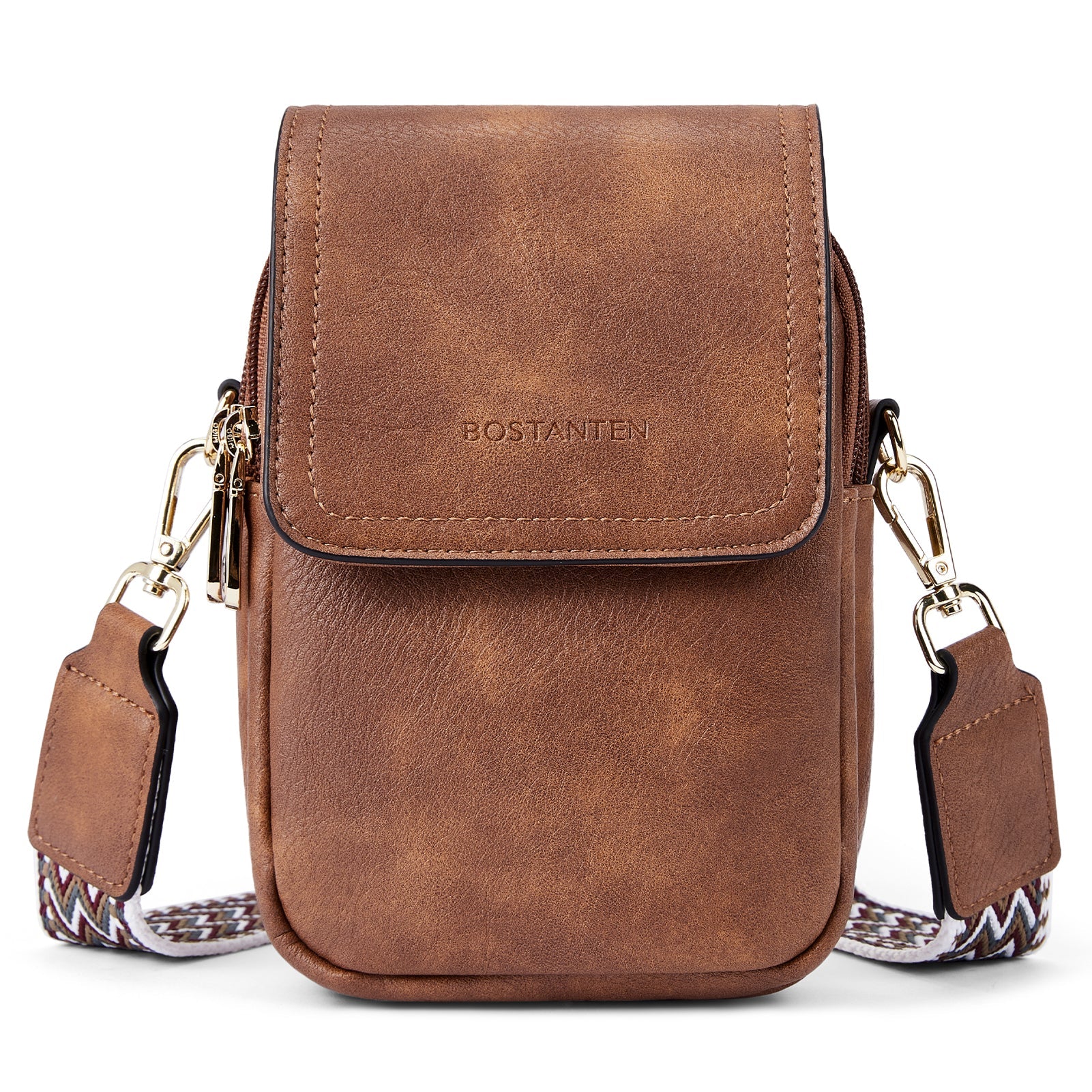 Phone Crossbody Bag – Chevron Pattern Strap