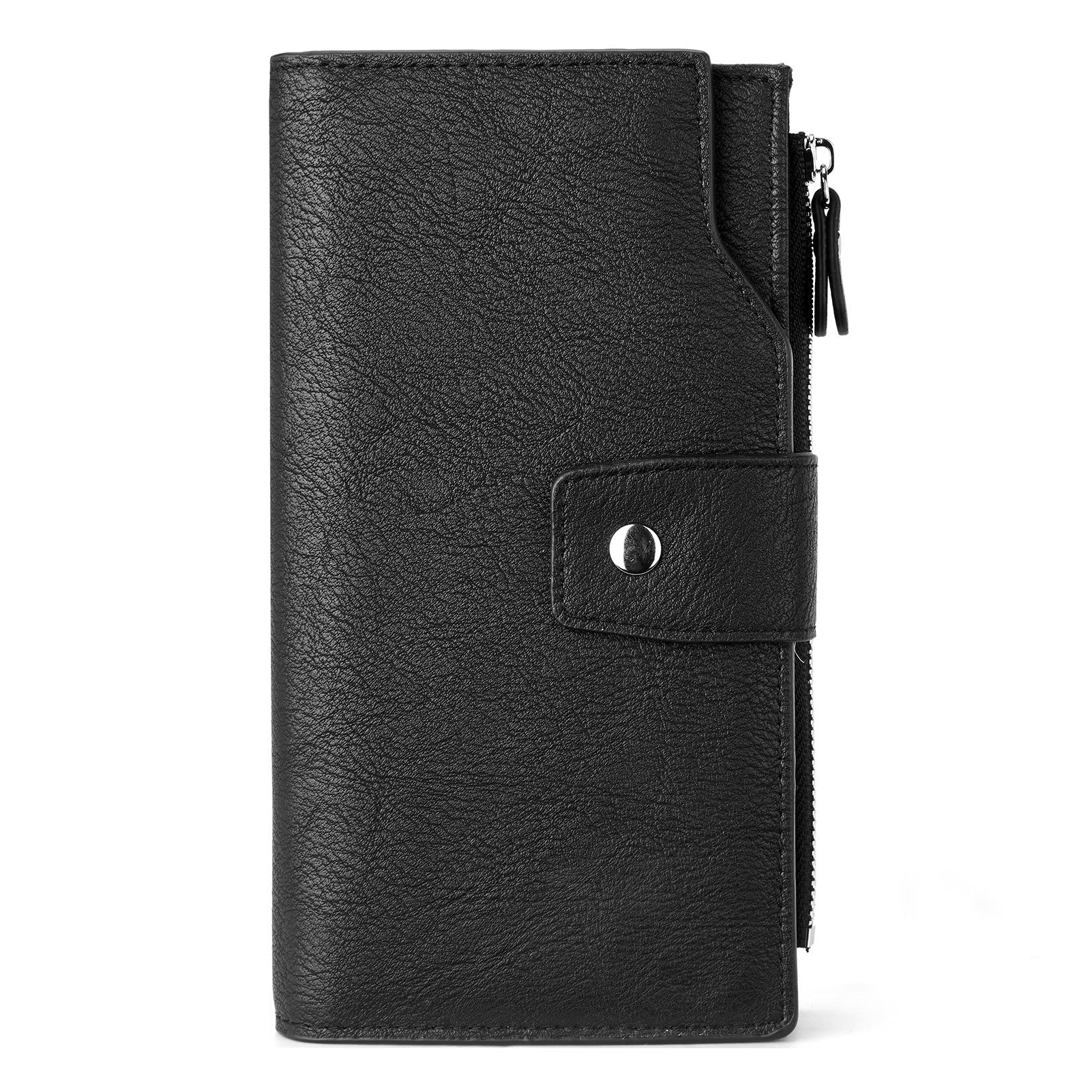 BOSTANTEN Womens Wallet Leather Wallets Large Capacity Cash Cluth Purses Coffee Rough Grain