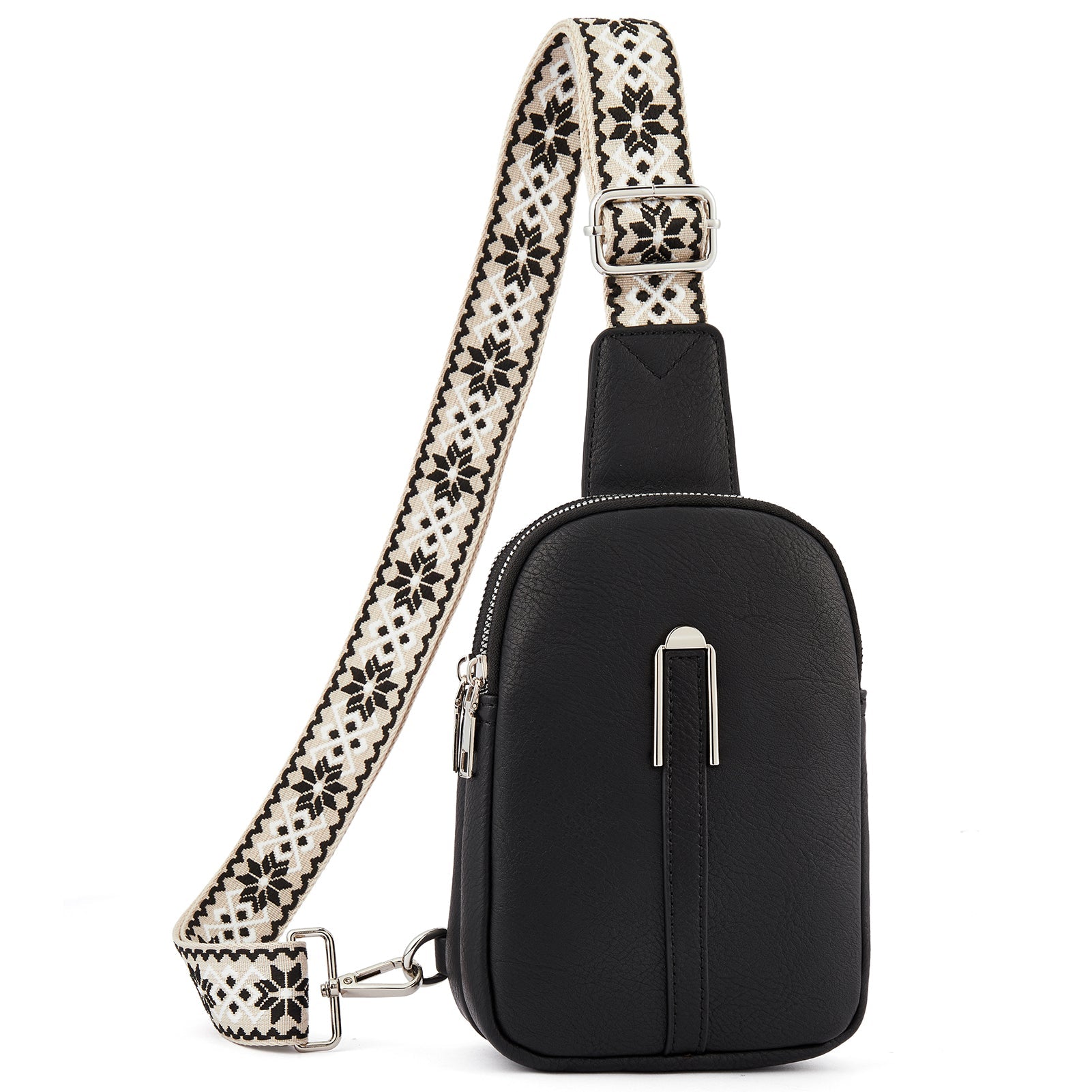 Aurora Adjustable Embroidered Shoulder Strap Crossbody Bag for Women