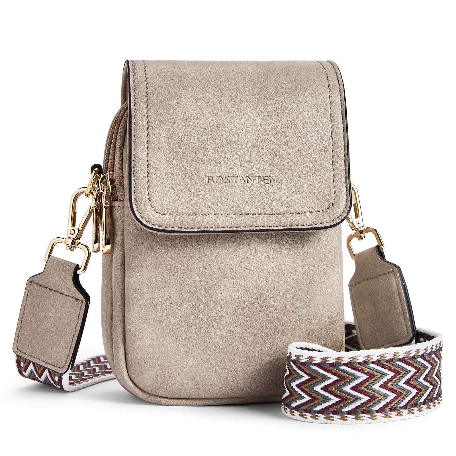 Phone Crossbody Bag – Chevron Pattern Strap