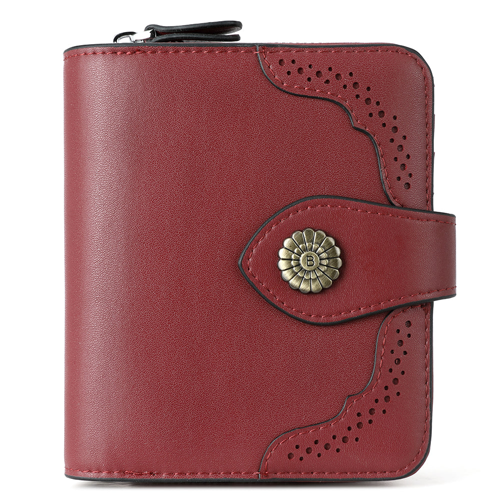 Rozenn Full Grain Leather Money Clip Wallet —— Small Bifold