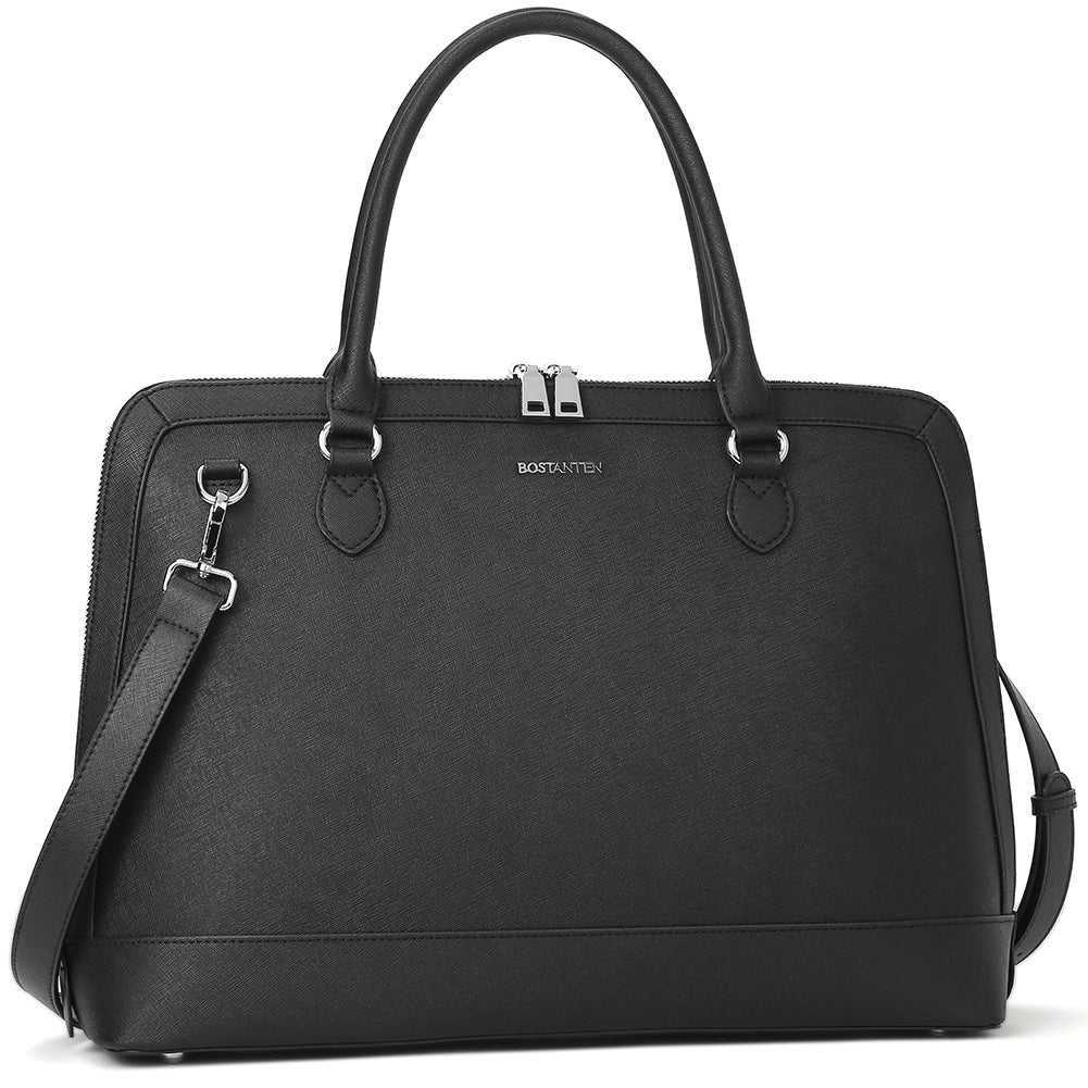 Jasmina Genuine Leather Computer Briefcase —Low-key