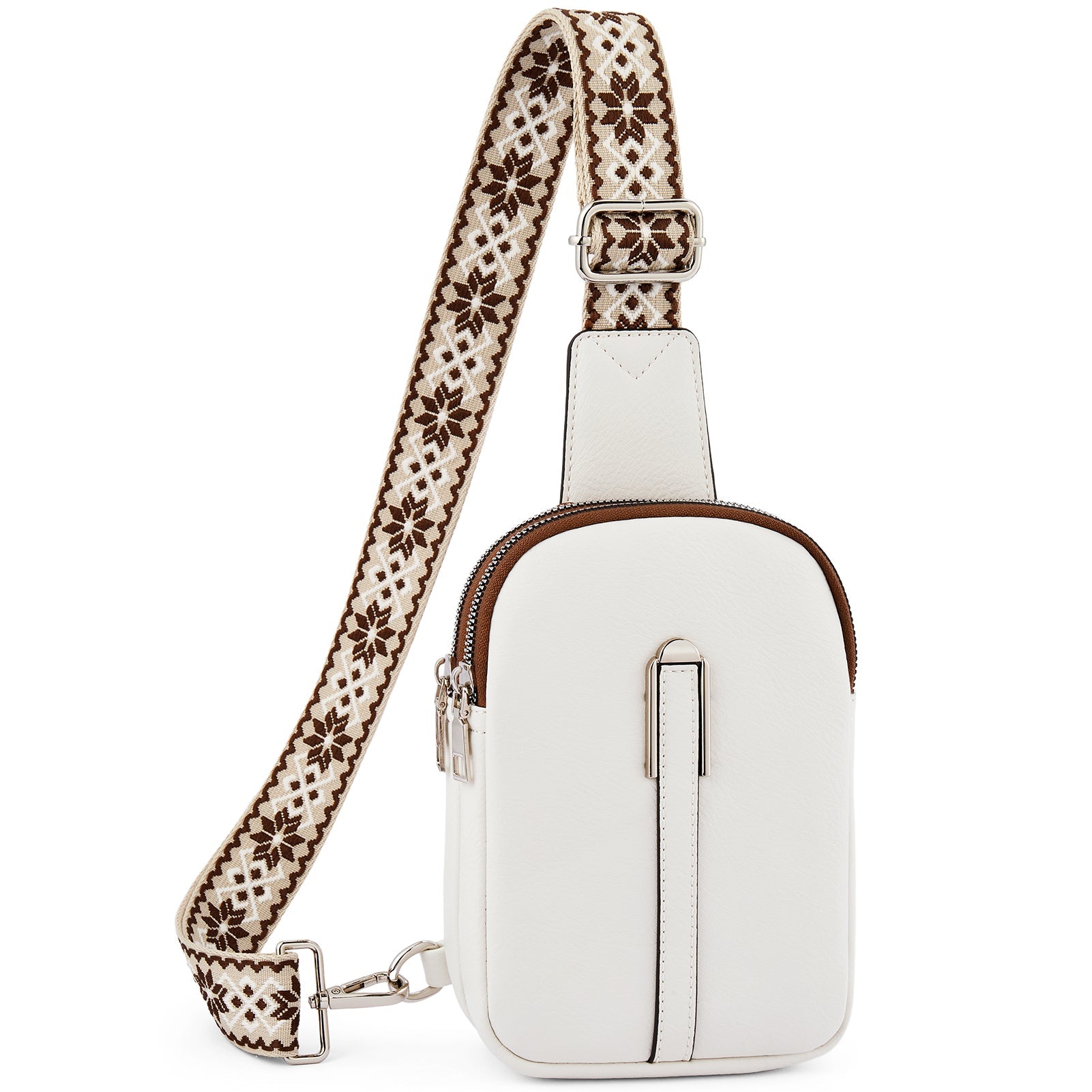 Aurora Adjustable Embroidered Shoulder Strap Crossbody Bag for Women
