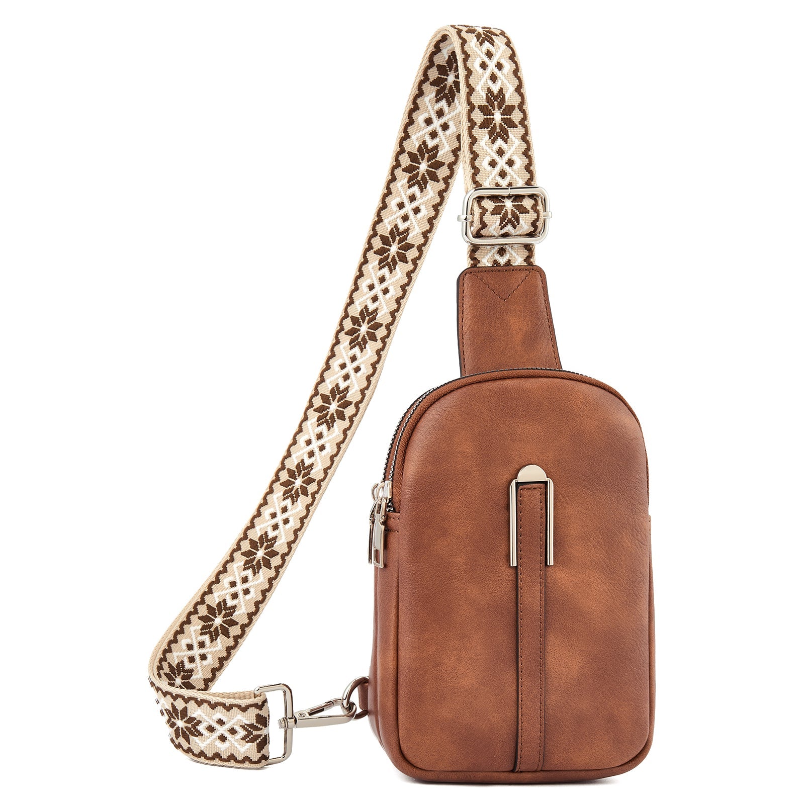 Aurora Adjustable Embroidered Shoulder Strap Crossbody Bag for Women