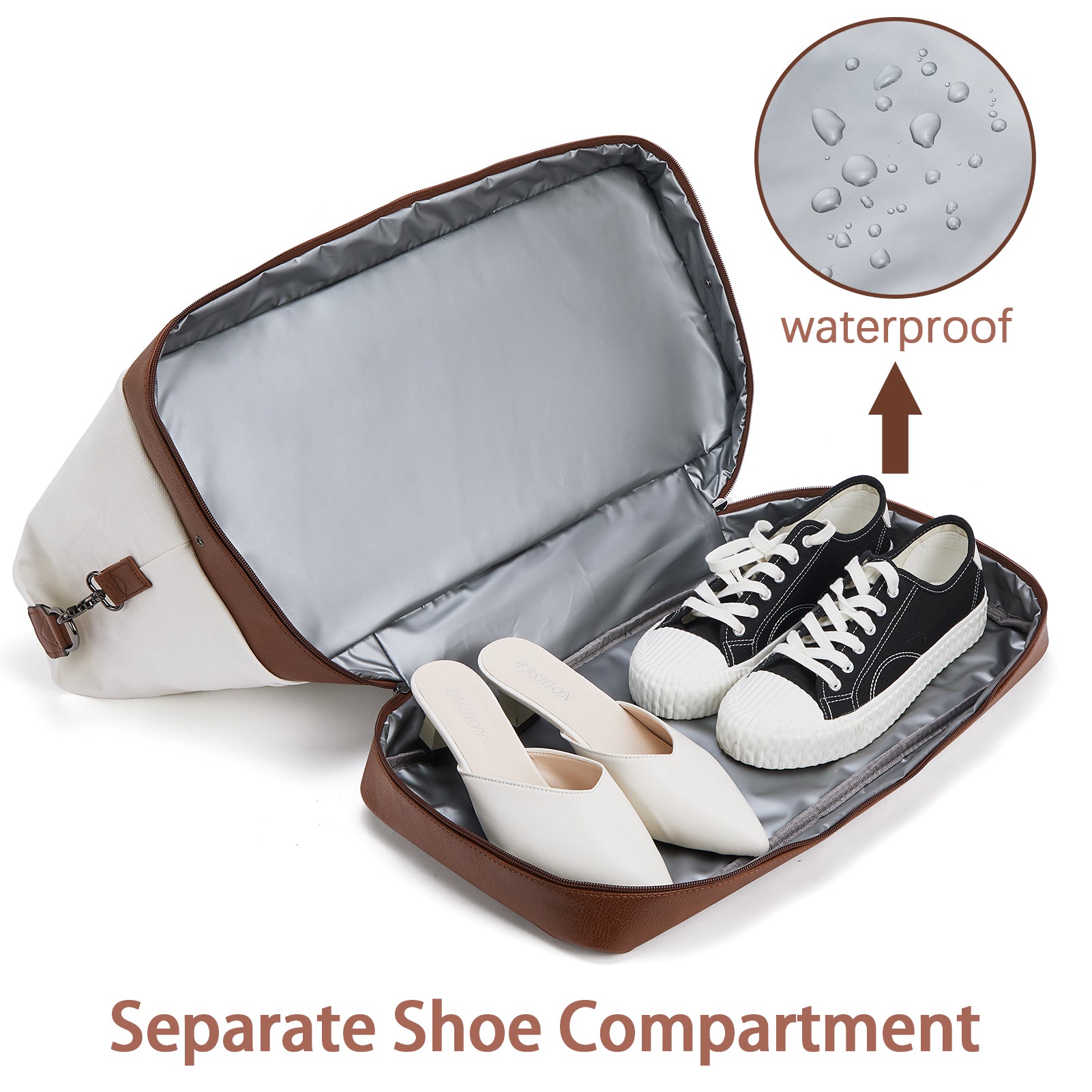 Zenobe Canvas Weekender Bag for Women