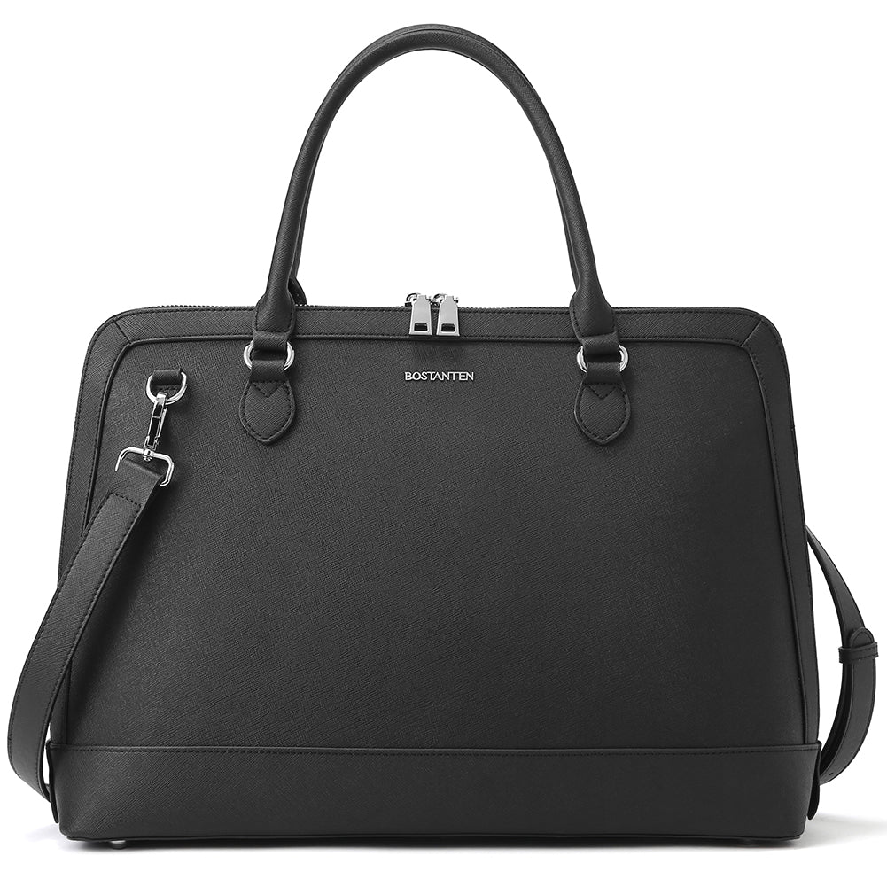 Jasmina Genuine Leather Computer Briefcase —Low-key