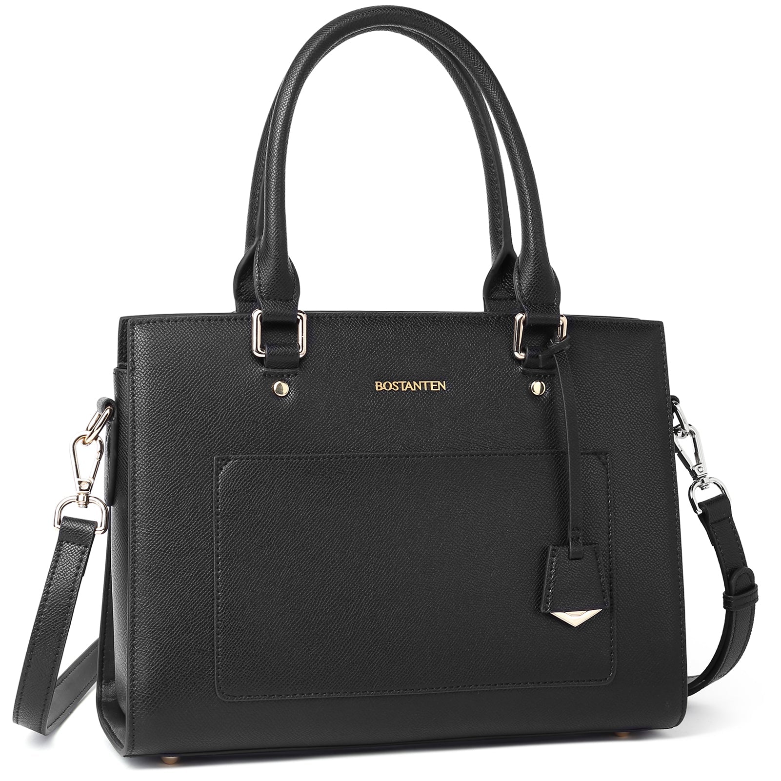 BOSTANTEN Women Top Handle Leather Tote Bag With Shoulder Strap