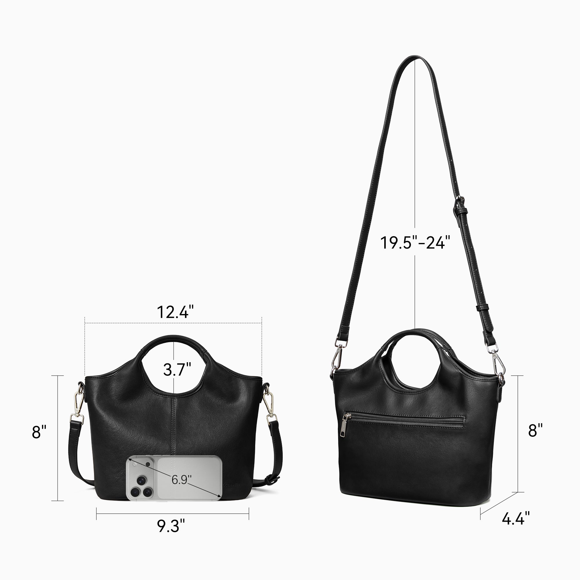 Nevin Vegan Leather Daily Tote Satchel