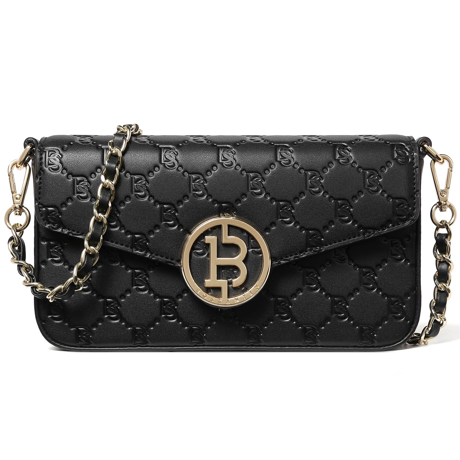 BOSTANTEN Small Crossbody Bags for Women Quilted Leather Designer Shoulder Bag with Chain Strap