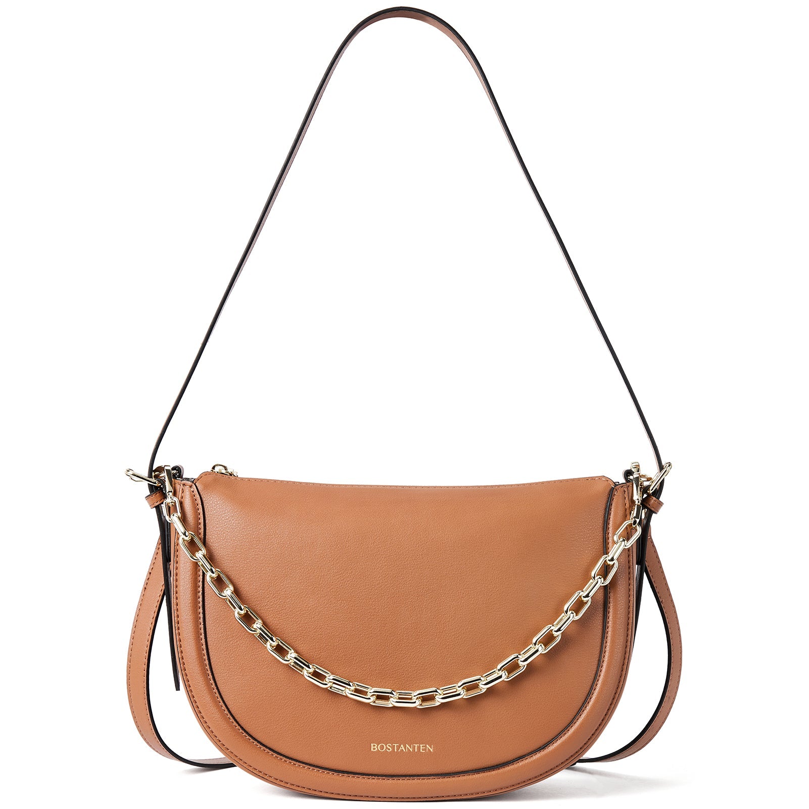 BOSTANTEN Women Shoulder Tote HandBag Designer Leather Purses Crossbody Bags with Zipper