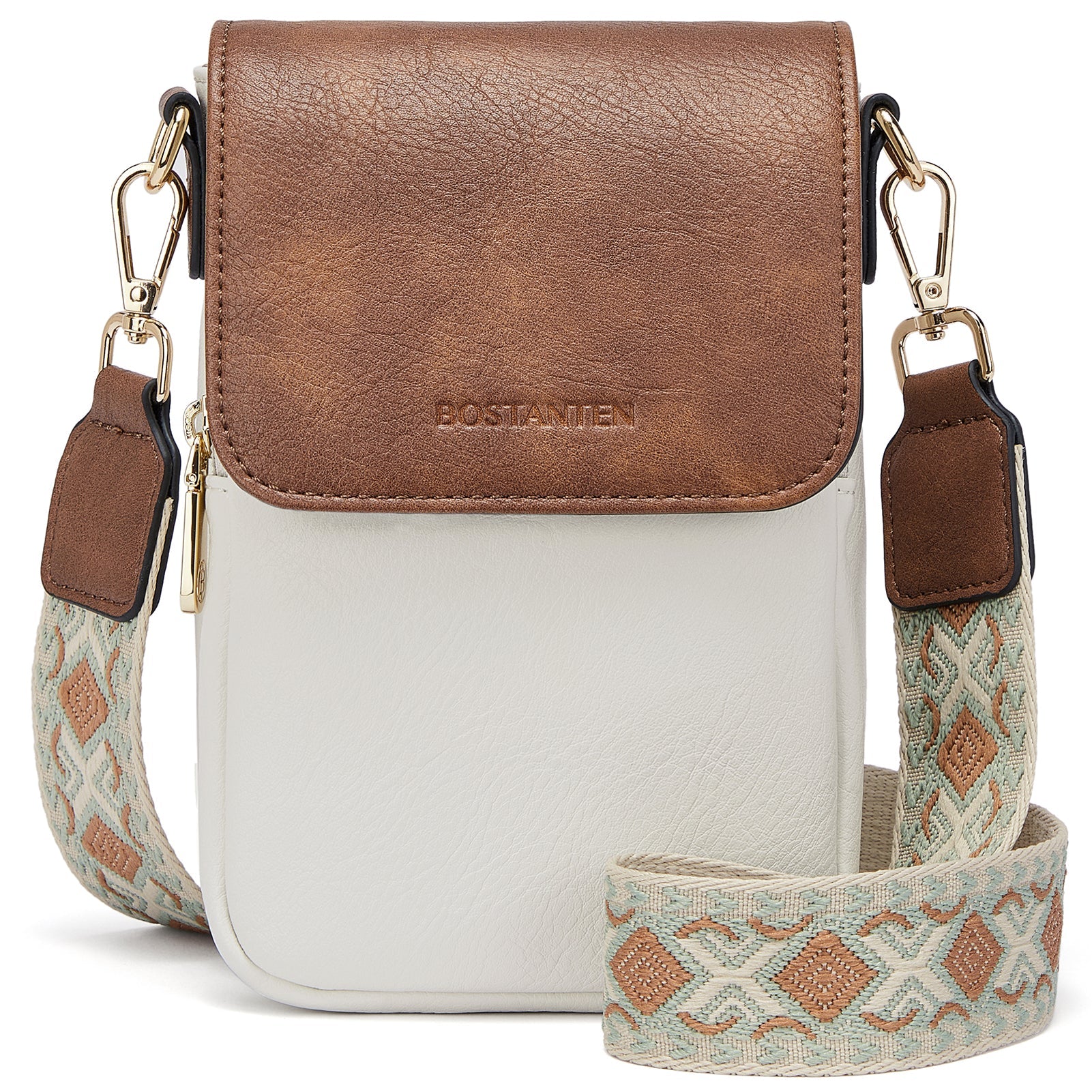 Phone Crossbody Bag – Diamond Pattern Strap