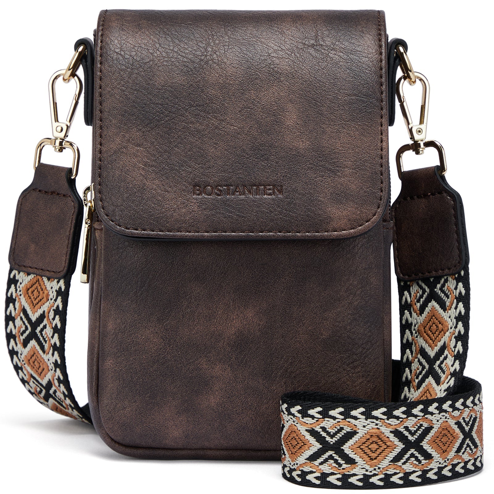 Phone Crossbody Bag – Diamond Pattern Strap