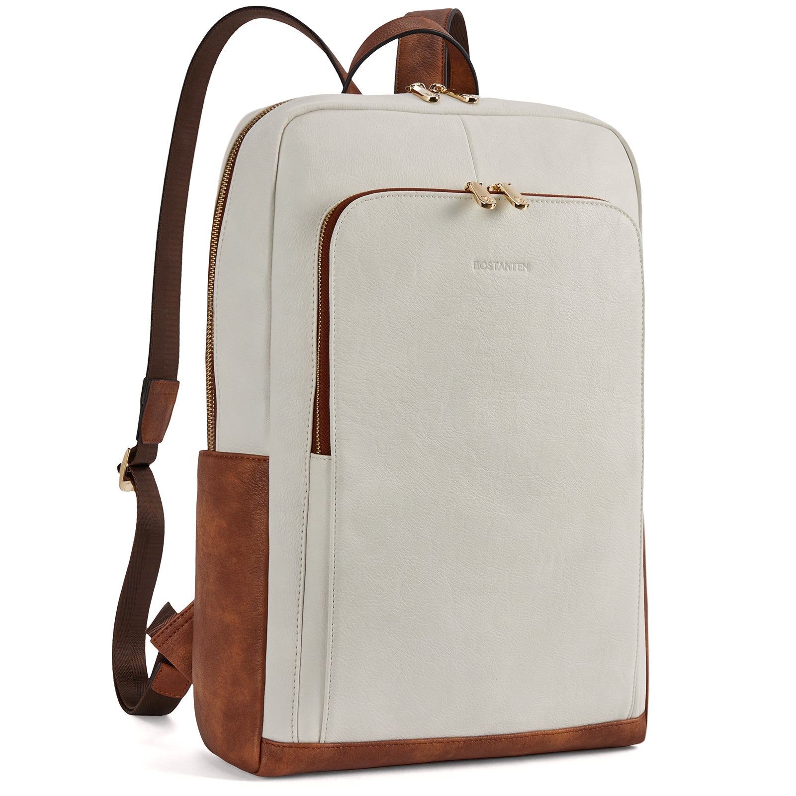 Baish Women Leather Laptop Backpack Travel Business Work Daypack