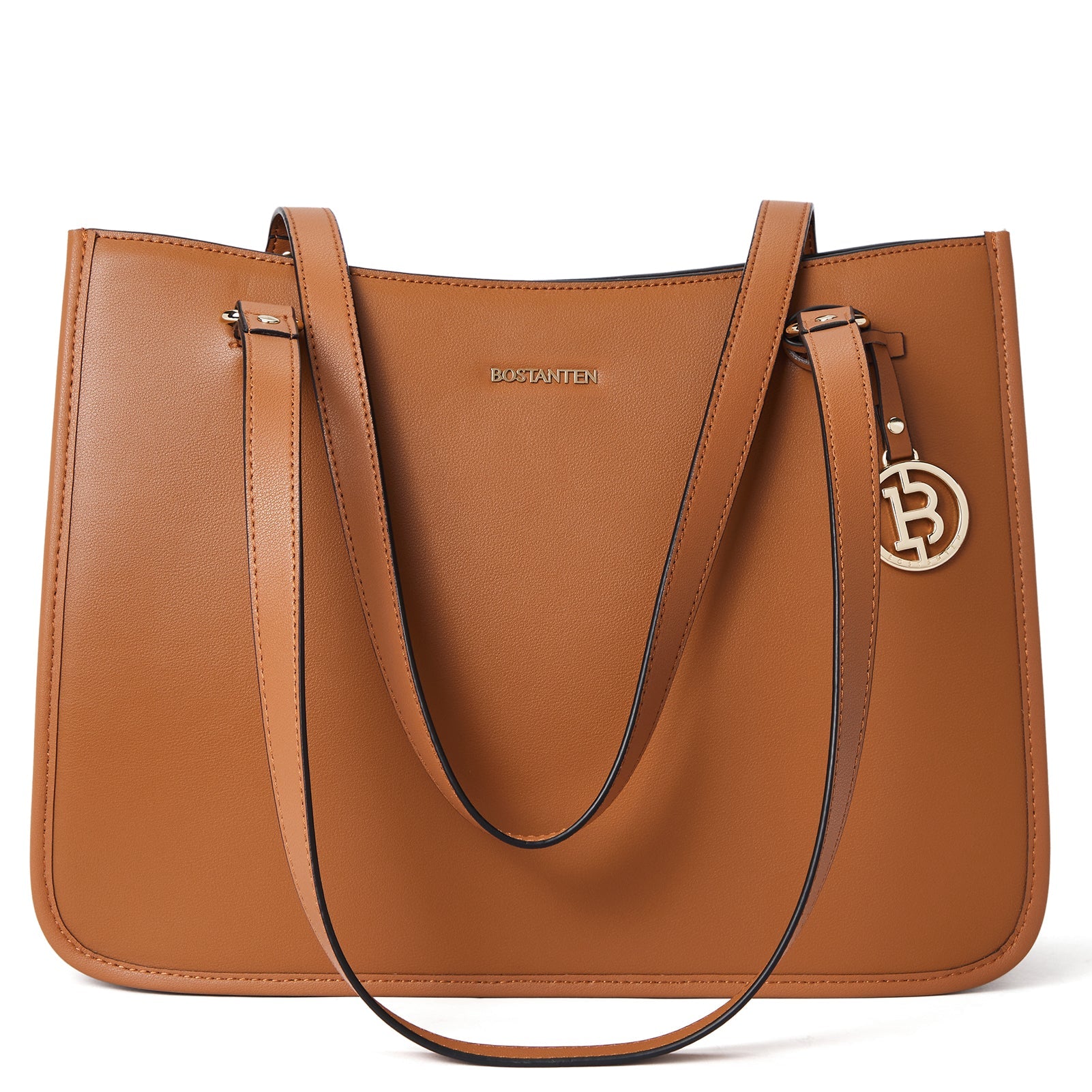 BOSTANTEN Leather Handbags Deigner Tote Bag Women Top-Handle Satchel Purses Shoulder Bags