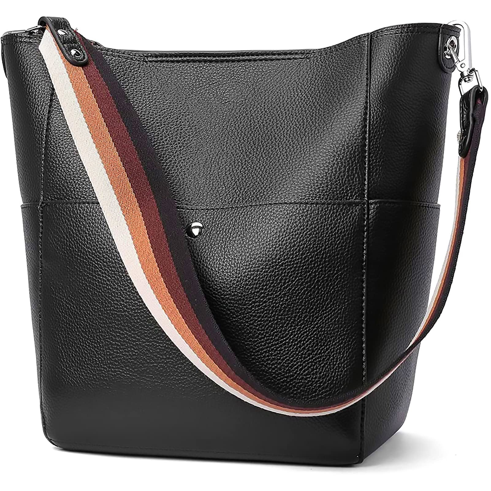Bucket Bag for Women Vegan Leather | With 2 Shoulder Straps