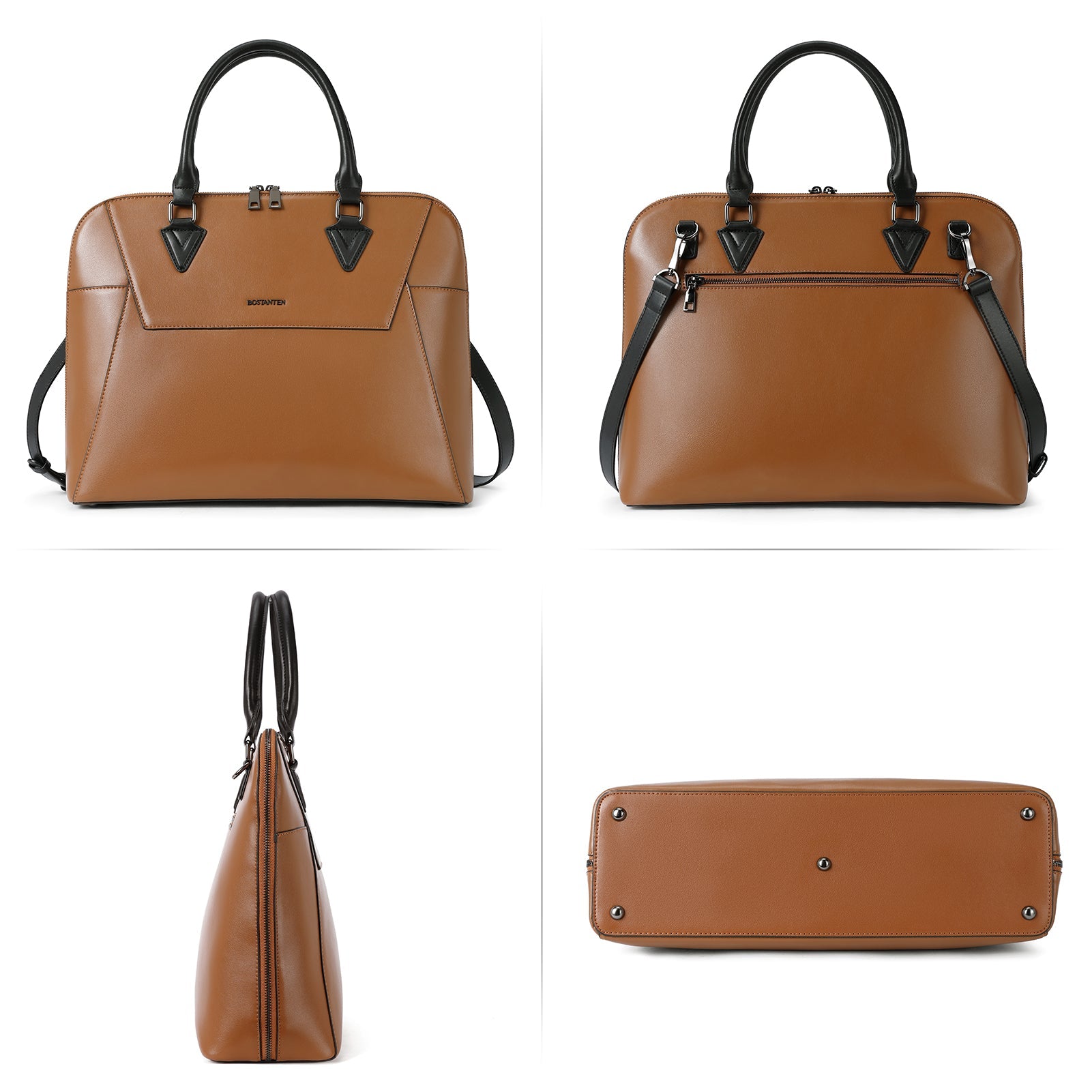 Jasmina Women's Leather lawyer Briefcase — Henna