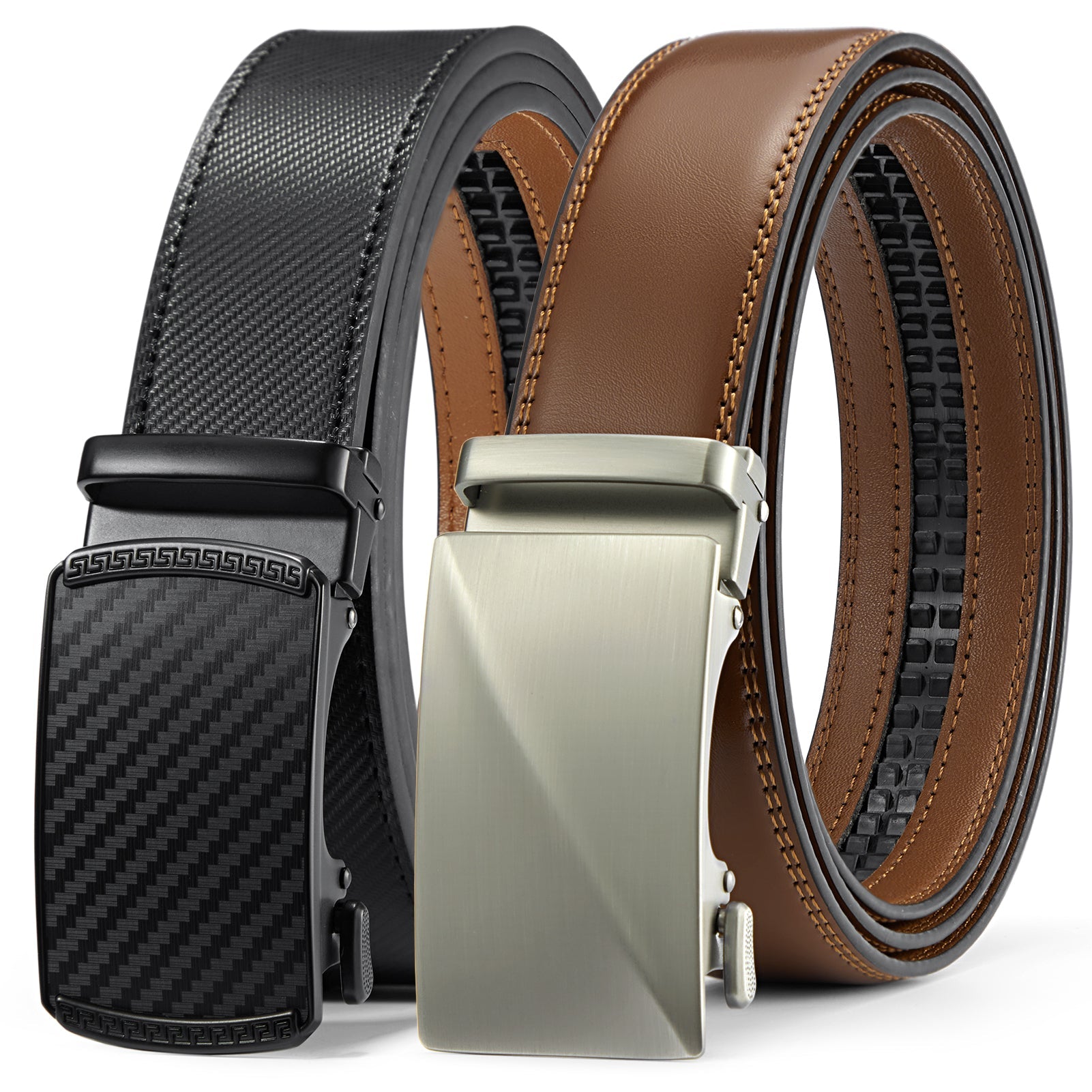 Bostanten Leather Ratchet Men's Belt — All Sets