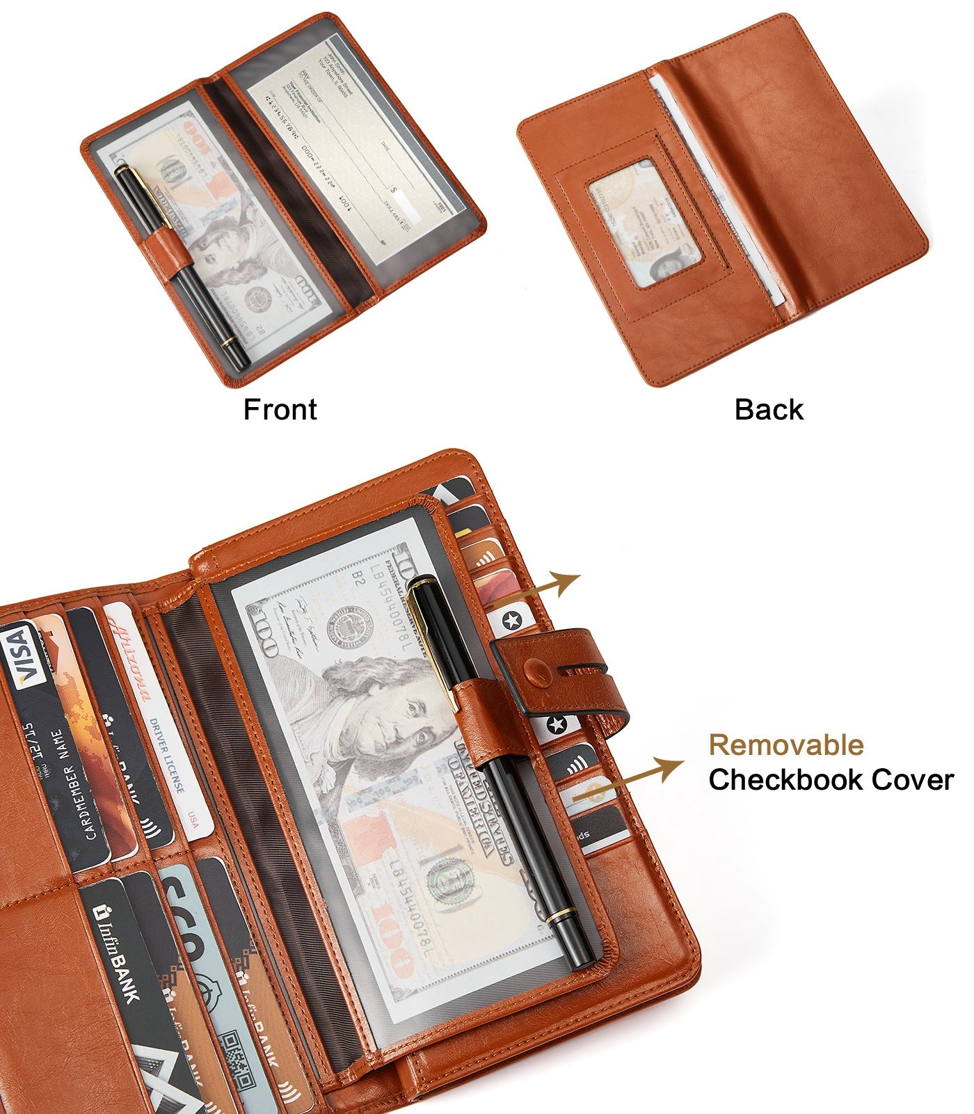 Lnna Checkbook RFID Wallet Cash Clutch Purses —— Superstar
