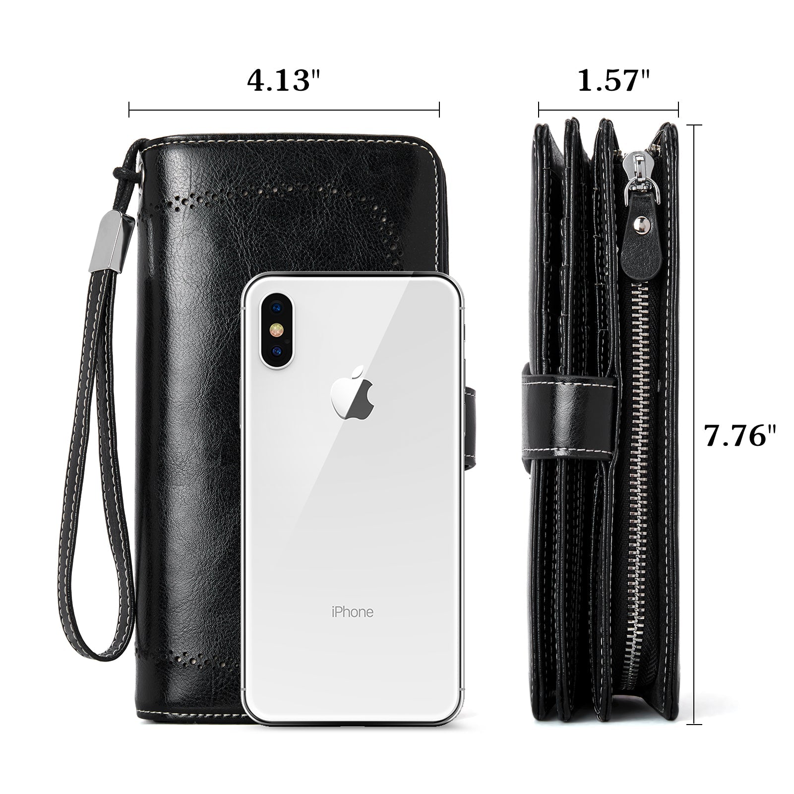 Lomy Big Wallet For Women With Wristlet — Large Capacity