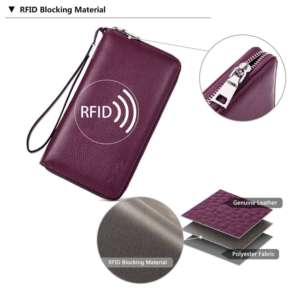 Rozenn Wallets With Checkbook Holder —— Zipper