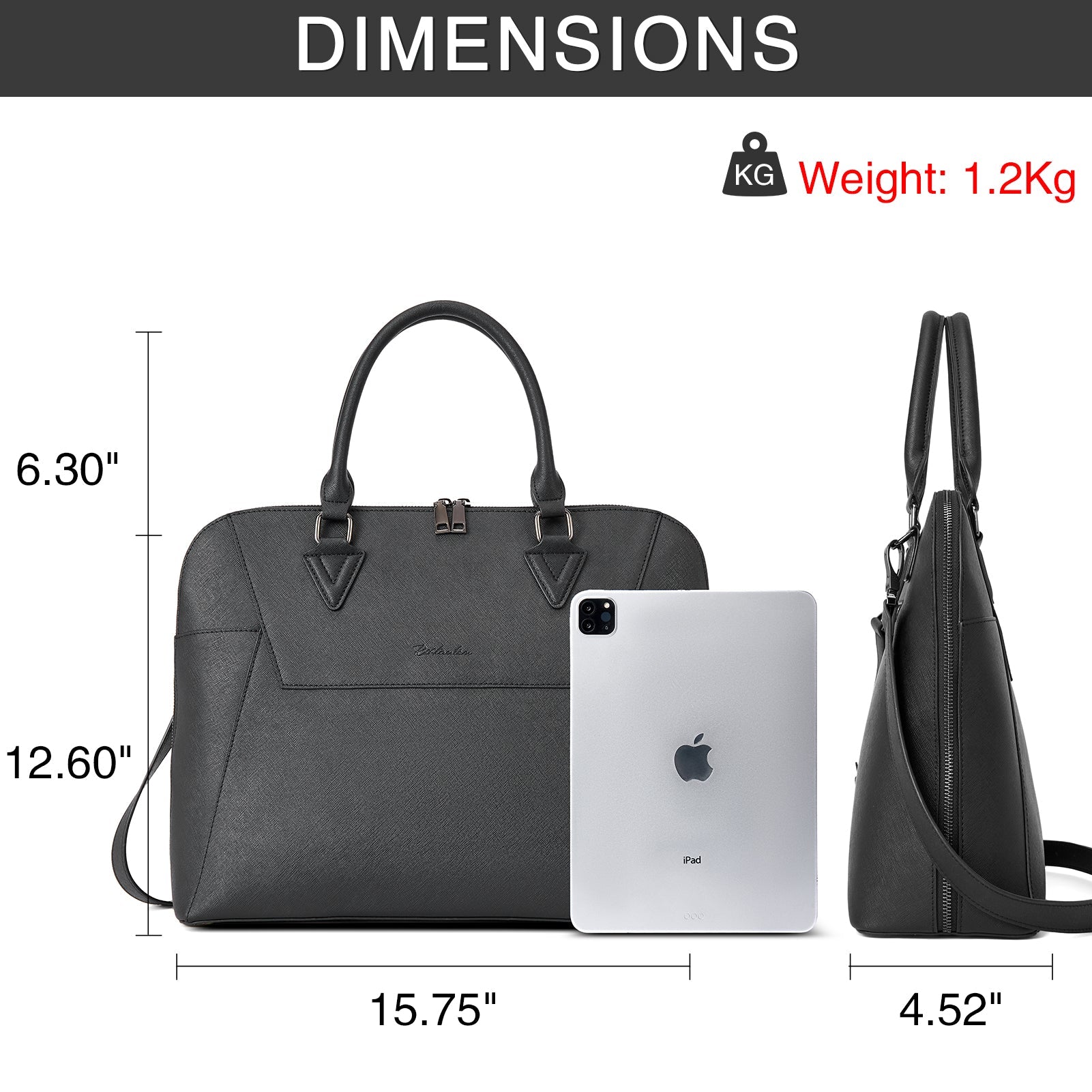 Jasmina Women's Leather lawyer Briefcase — Henna
