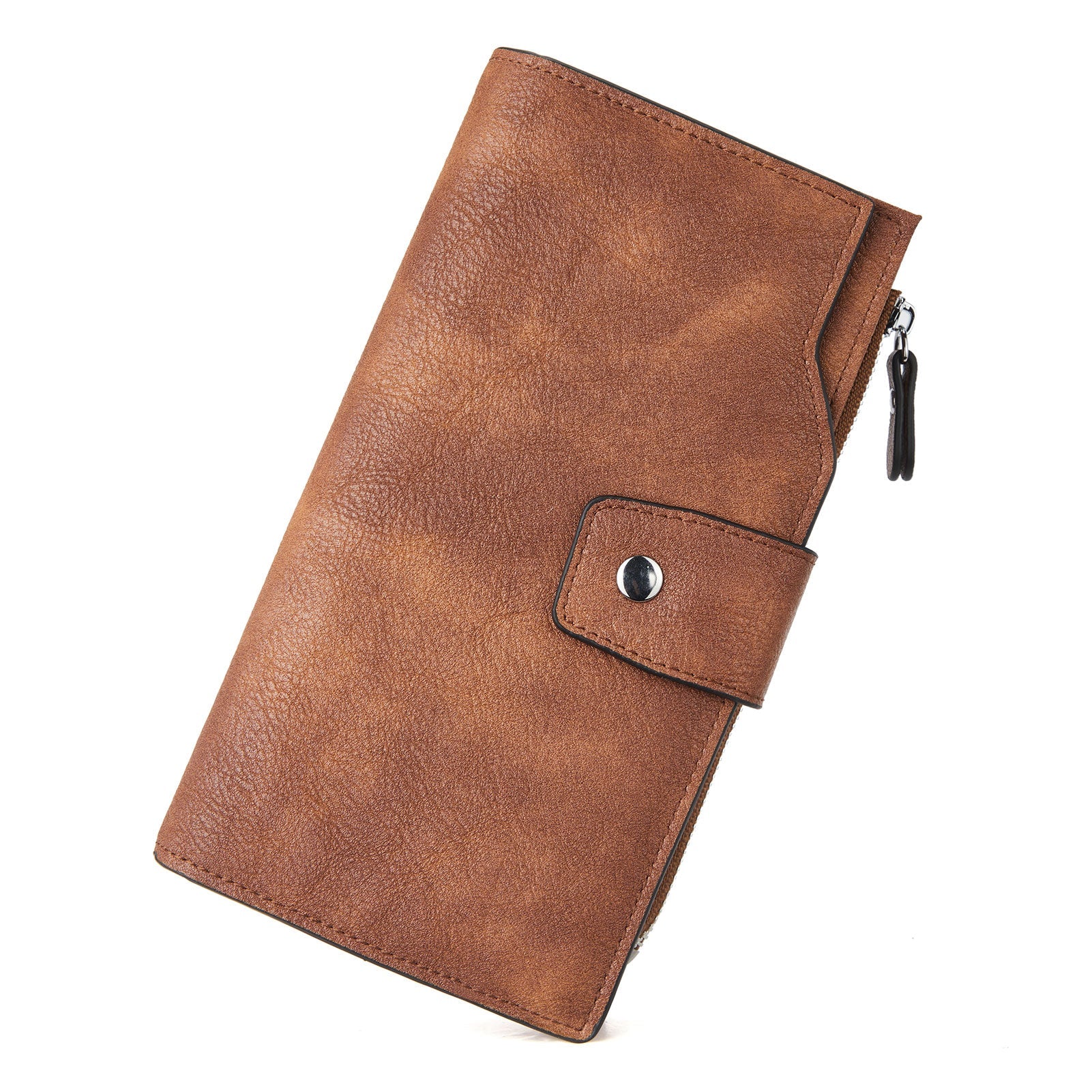 BOSTANTEN Womens Wallet Leather Wallets Large Capacity Cash Cluth Purses Coffee Rough Grain